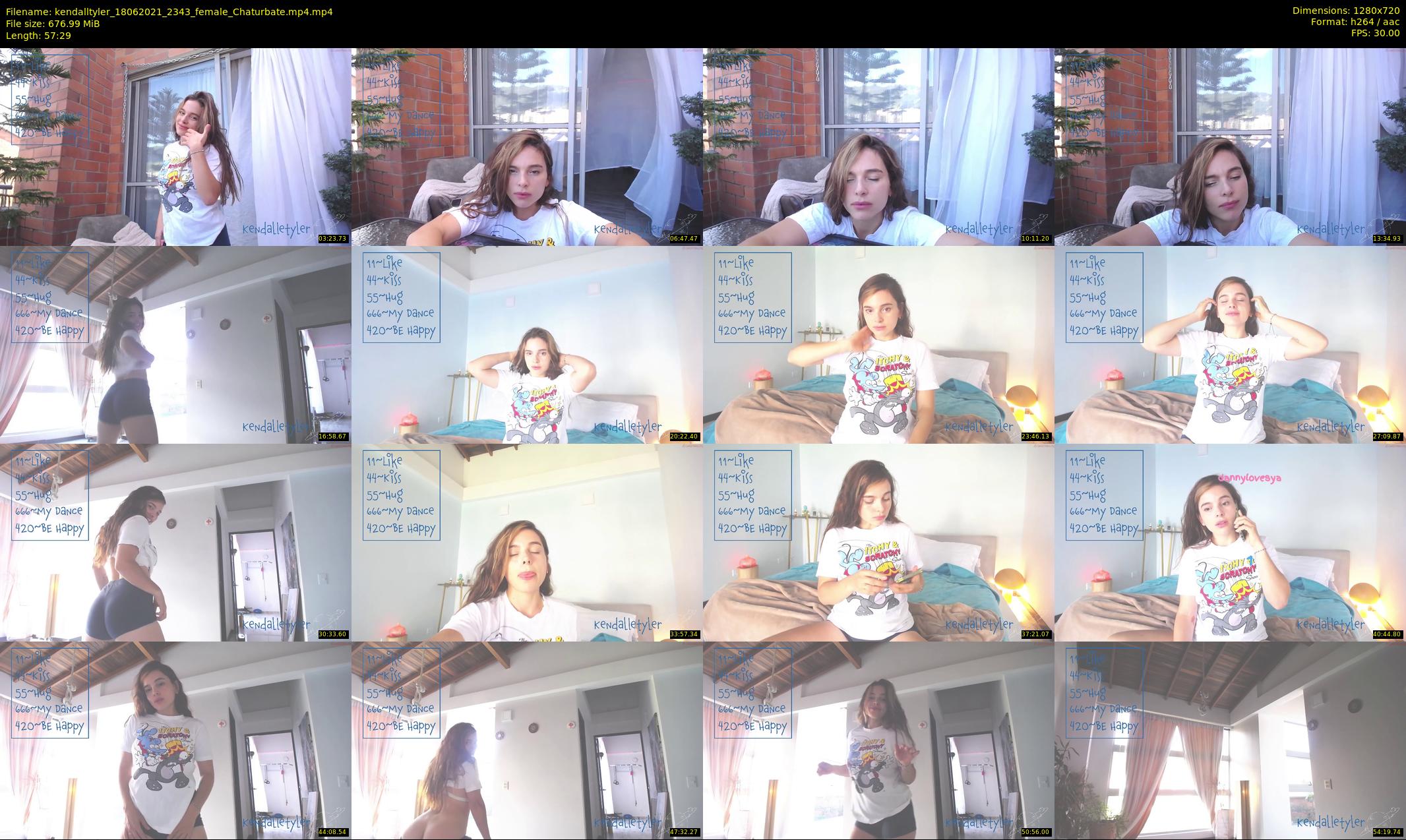 kendalltyler — 58 minute Chaturbate female cam show recording, 720p, Jun 18, 2021