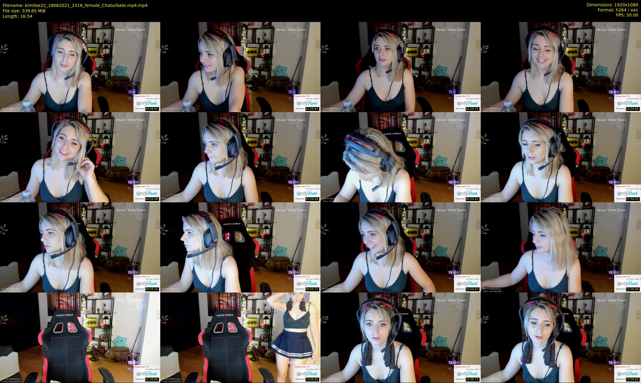 kimilee22 — 17 minute Chaturbate female cam show recording, 1080p, Jun 18, 2021