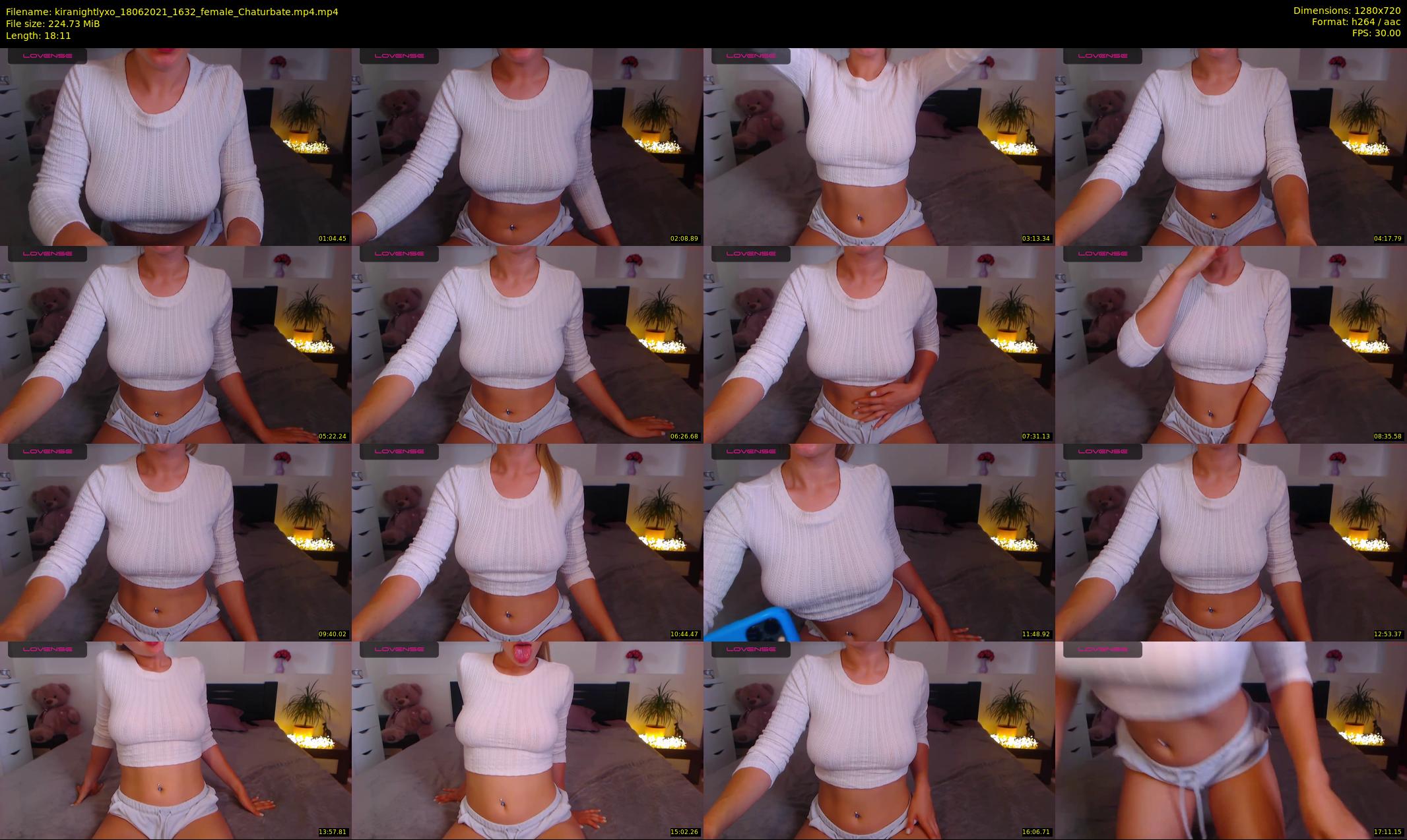kiranightlyxo — 19 minute Chaturbate female cam show recording, 720p, Jun 18, 2021