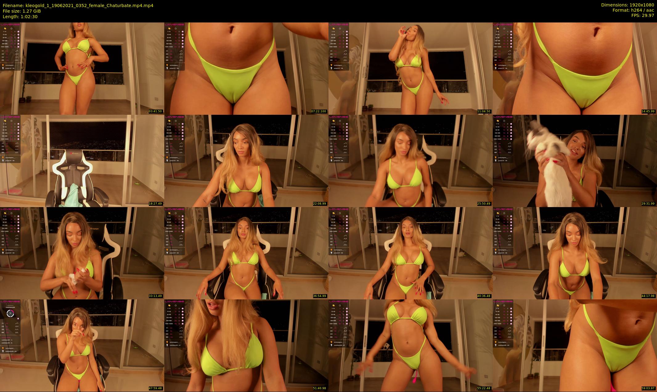 kleogold_1 — 63 minute Chaturbate female cam show recording, 1080p, Jun 19, 2021