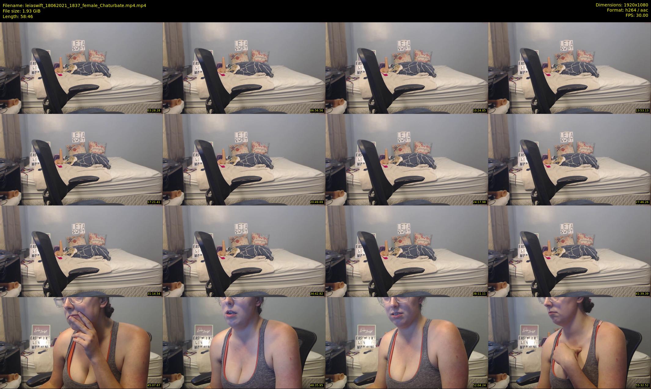 leiaswift — 59 minute Chaturbate female cam show recording, 1080p, Jun 18, 2021