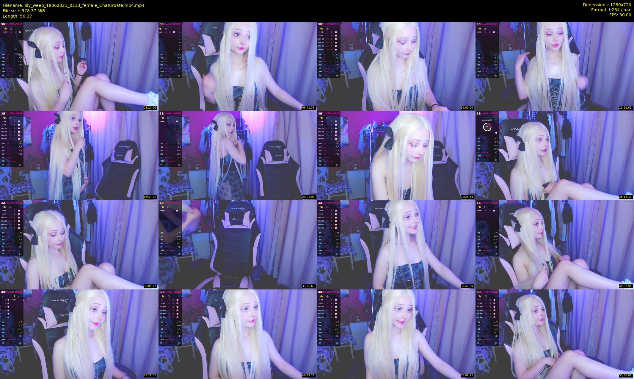 lily_weep — 57 minute Chaturbate female cam show recording, 720p, Jun 19, 2021