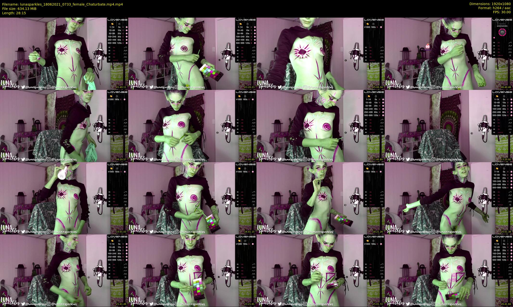 lunasparkles — 29 minute Chaturbate female cam show recording, 1080p, Jun 18, 2021
