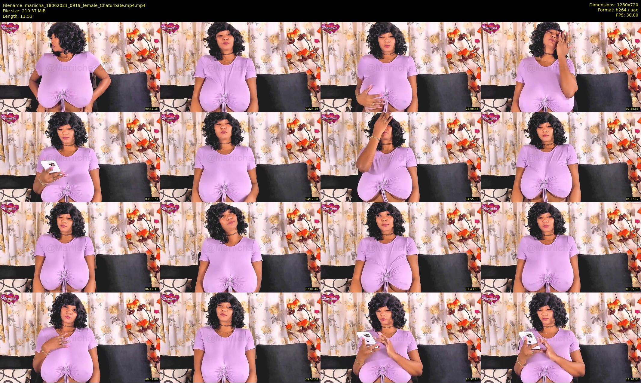 mariicha — 12 minute Chaturbate female cam show recording, 720p, Jun 18, 2021