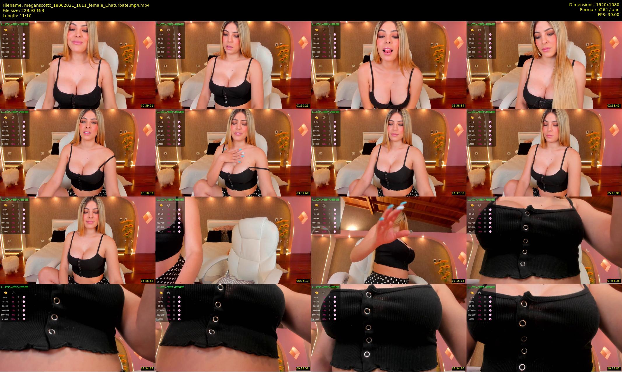 meganscottx — 12 minute Chaturbate female cam show recording, 1080p, Jun 18, 2021