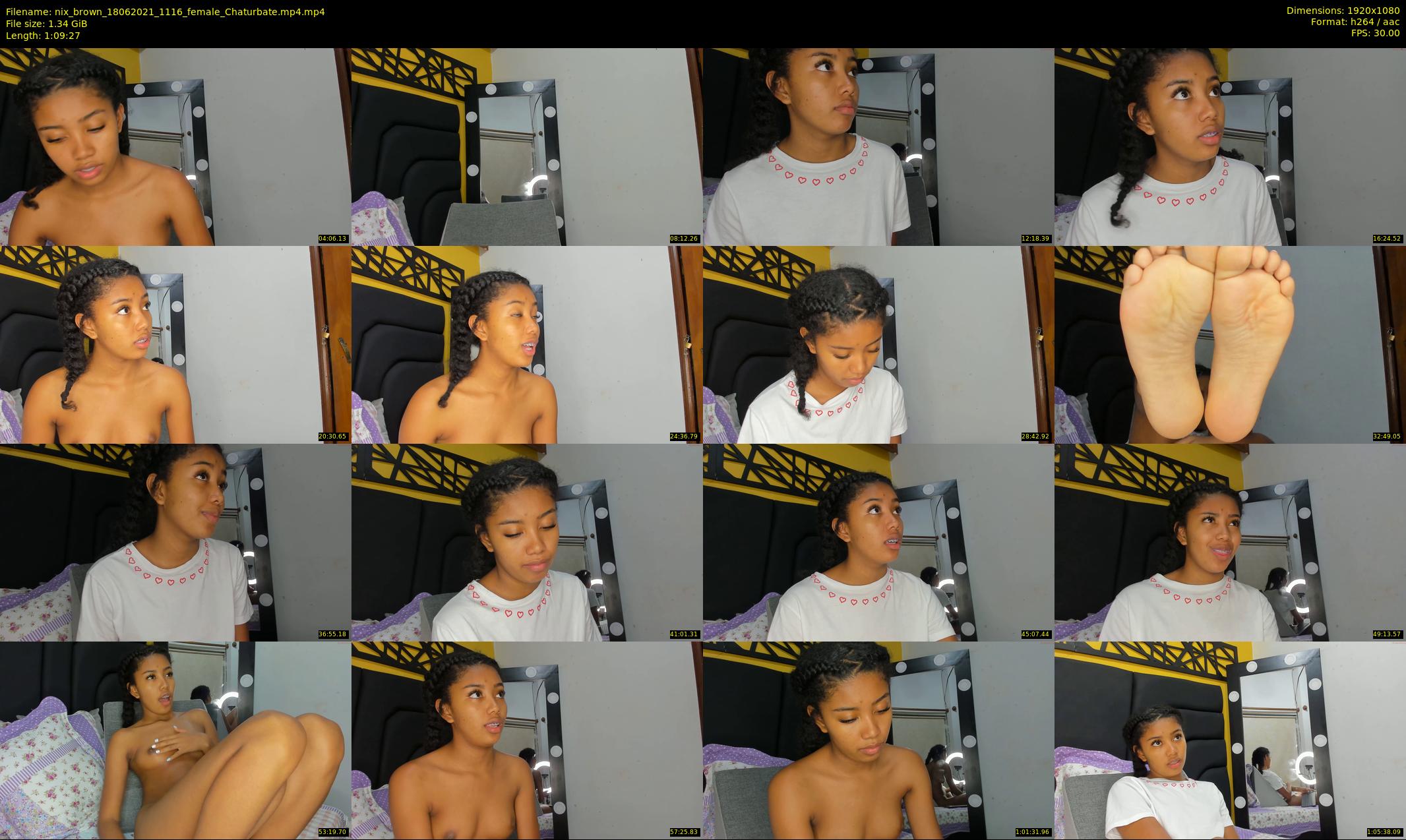 nix_brown — 70 minute Chaturbate female cam show recording, 1080p, Jun 18, 2021