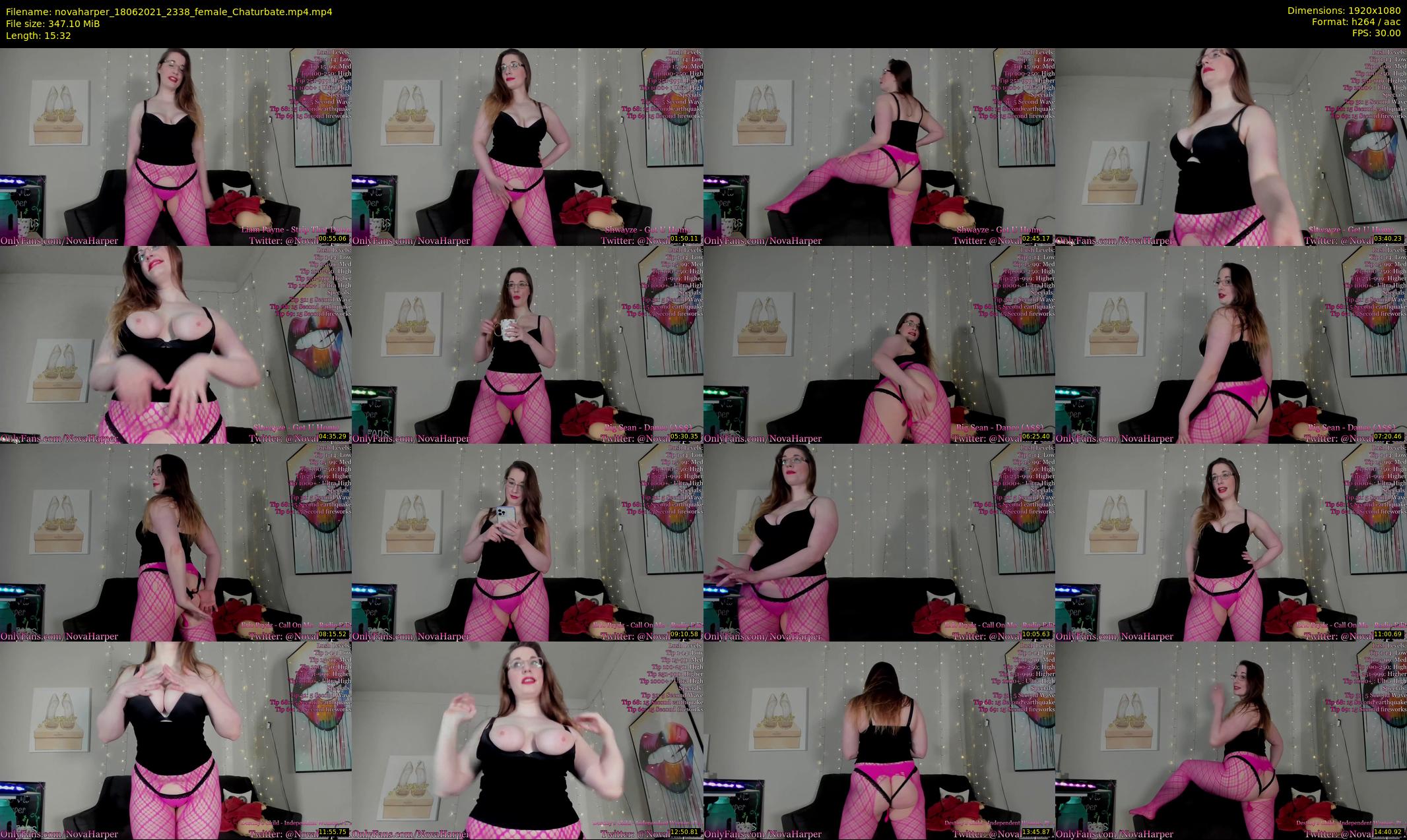 novaharper — 16 minute Chaturbate female cam show recording, 1080p, Jun 18, 2021