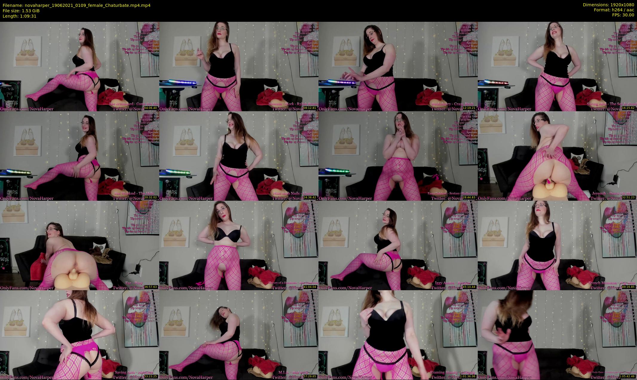 novaharper — 70 minute Chaturbate female cam show recording, 1080p, Jun 19, 2021