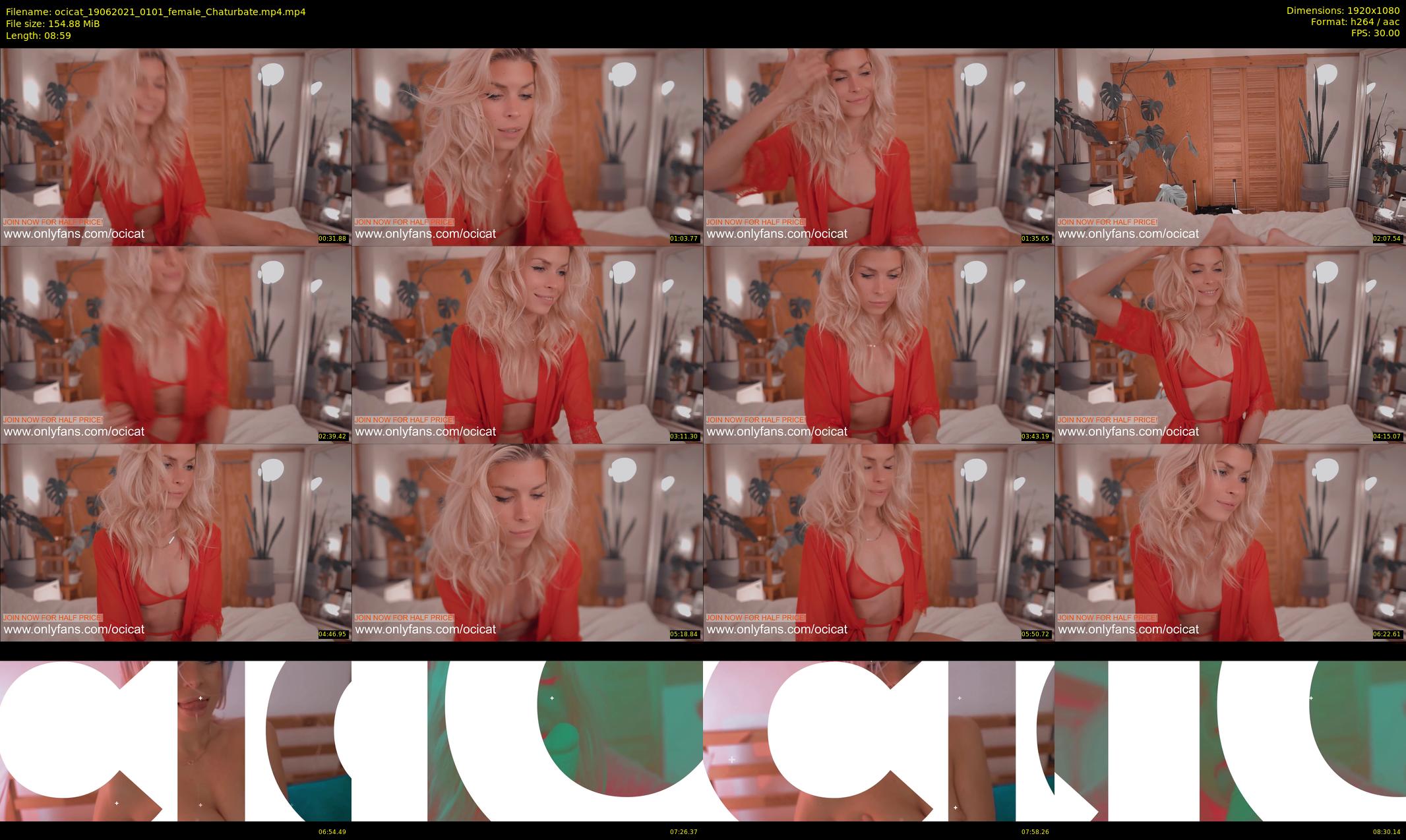 ocicat — 9 minute Chaturbate female cam show recording, 1080p, Jun 19, 2021