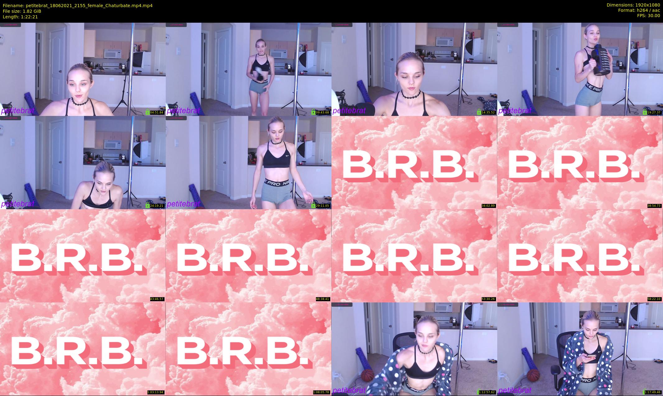 petitebrat — 83 minute Chaturbate female cam show recording, 1080p, Jun 18, 2021