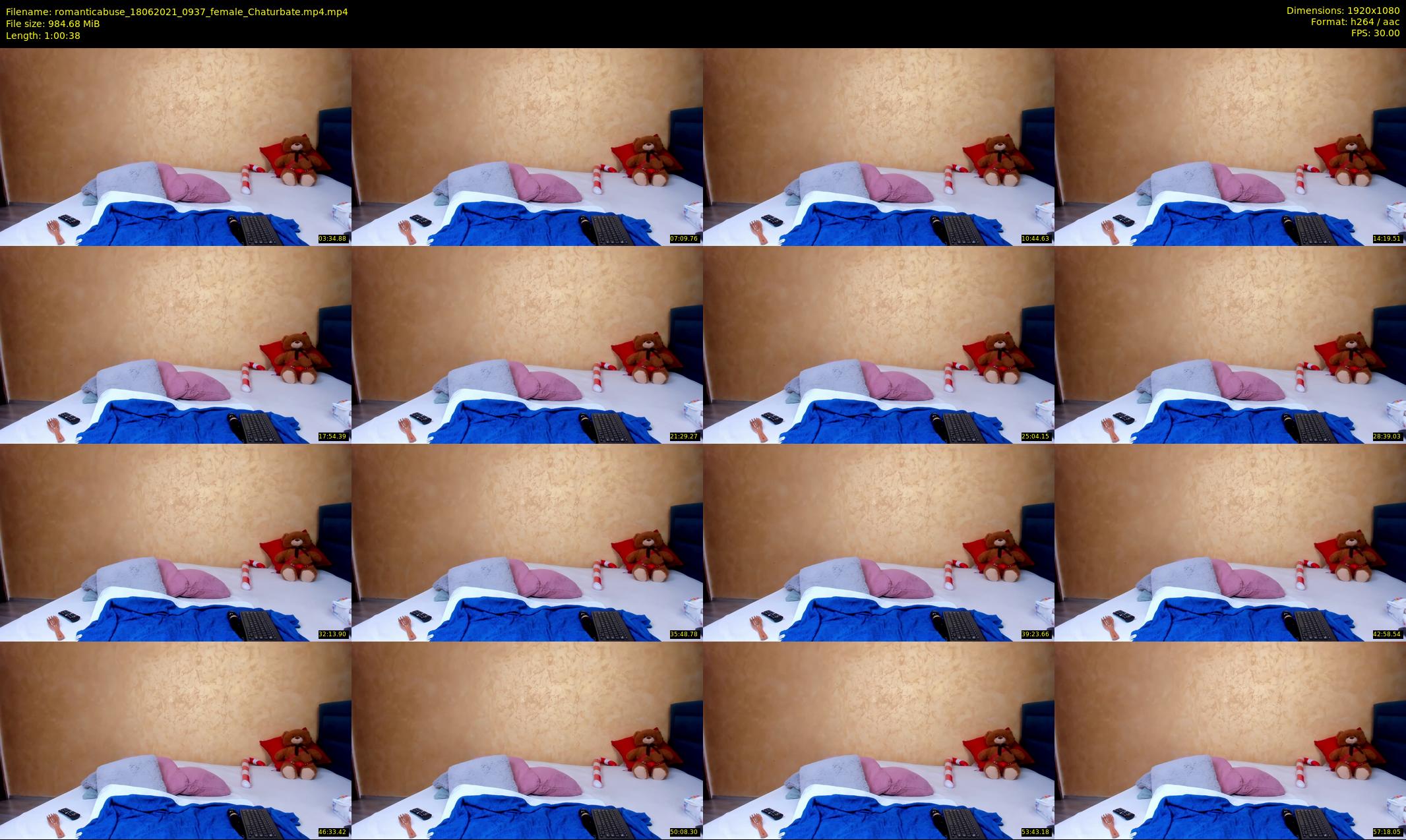 romanticabuse — 61 minute Chaturbate female cam show recording, 1080p, Jun 18, 2021