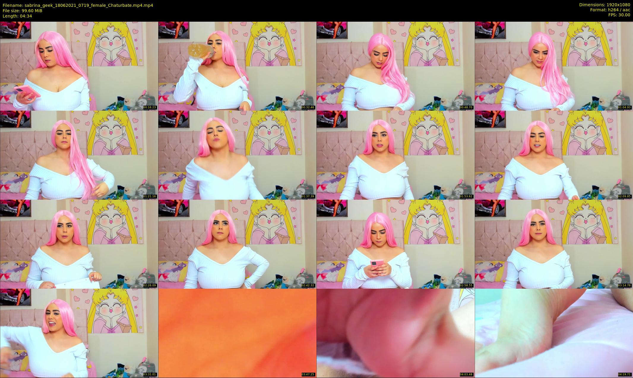 sabrina_geek — 5 minute Chaturbate female cam show recording, 1080p, Jun 18, 2021