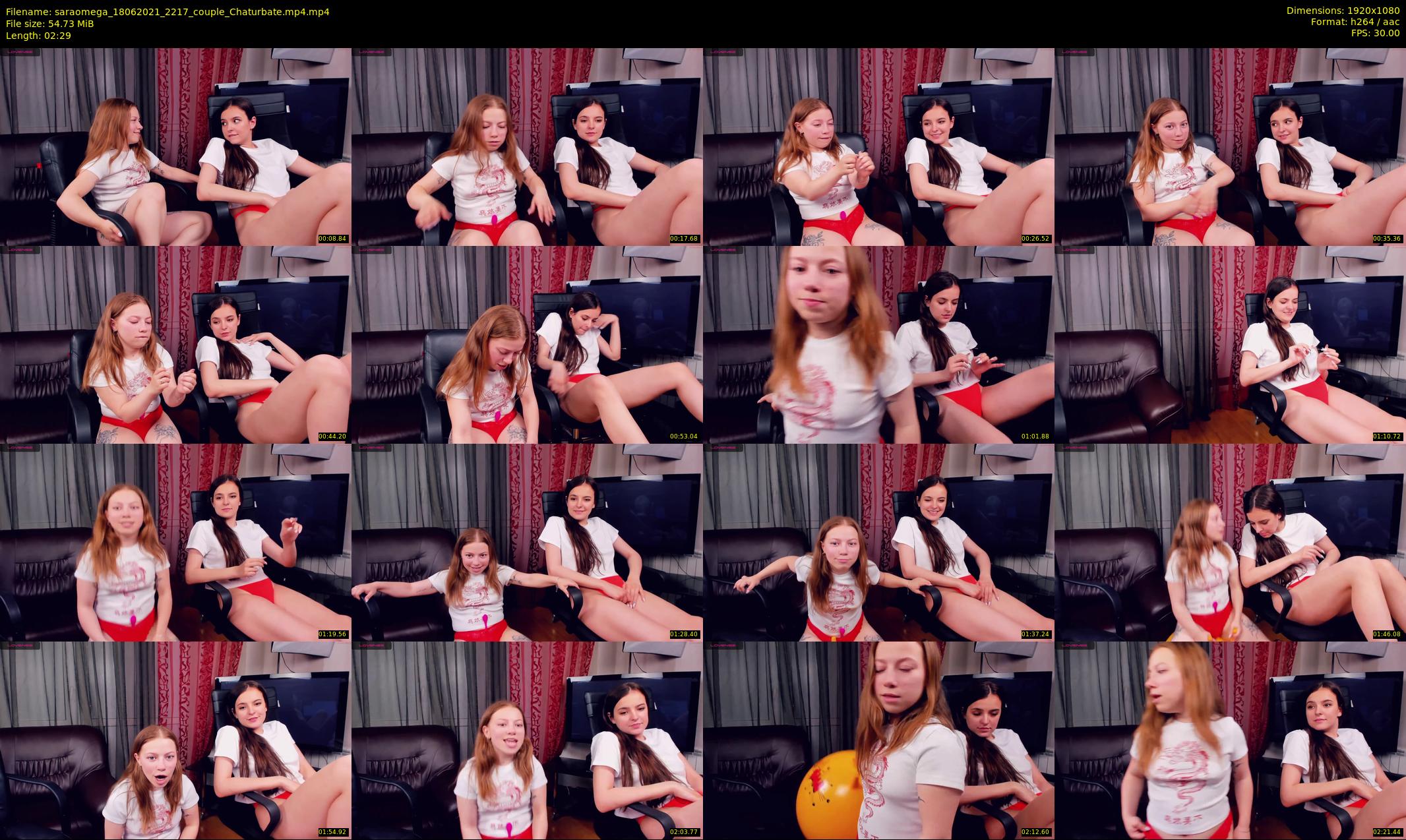 saraomega — 3 minute Chaturbate couple cam show recording, 1080p, Jun 18, 2021