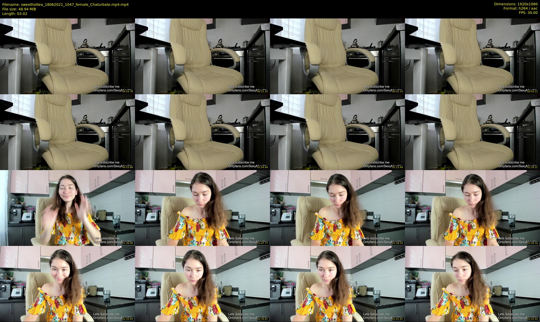sweethottea — 4 minute Chaturbate female cam show recording, 1080p, Jun 18, 2021
