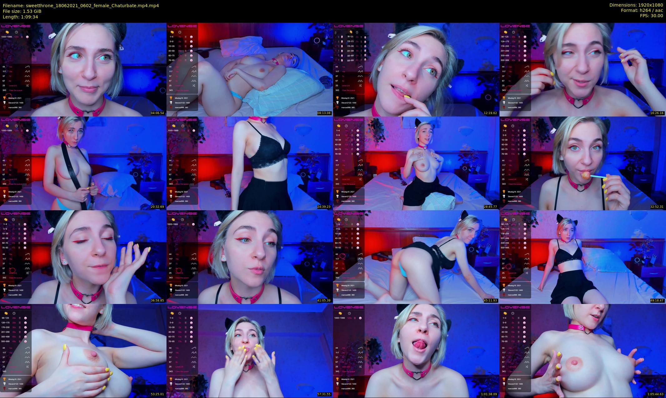 sweetthrone — 70 minute Chaturbate couple cam show recording, 1080p, Jun 18, 2021