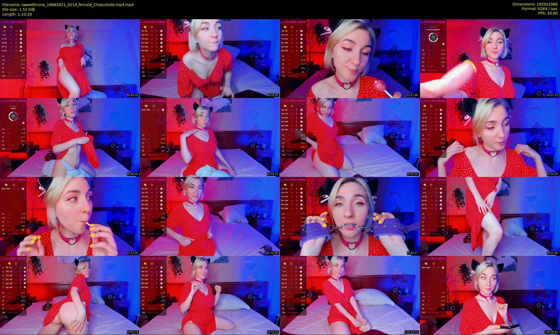 sweetthrone — 71 minute Chaturbate couple cam show recording, 1080p, Jun 19, 2021