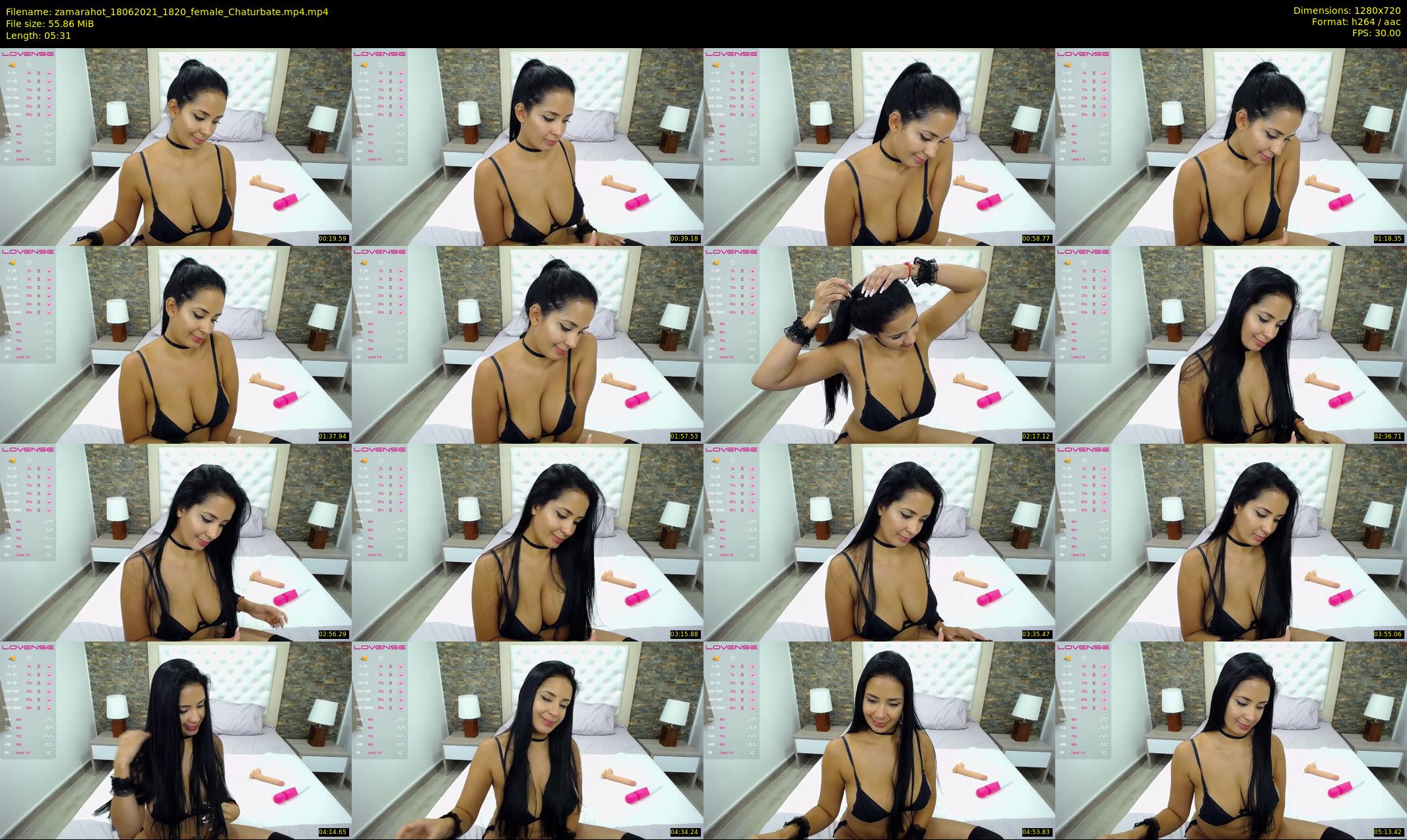 zamarahot — 6 minute Chaturbate female cam show recording, 720p, Jun 18, 2021