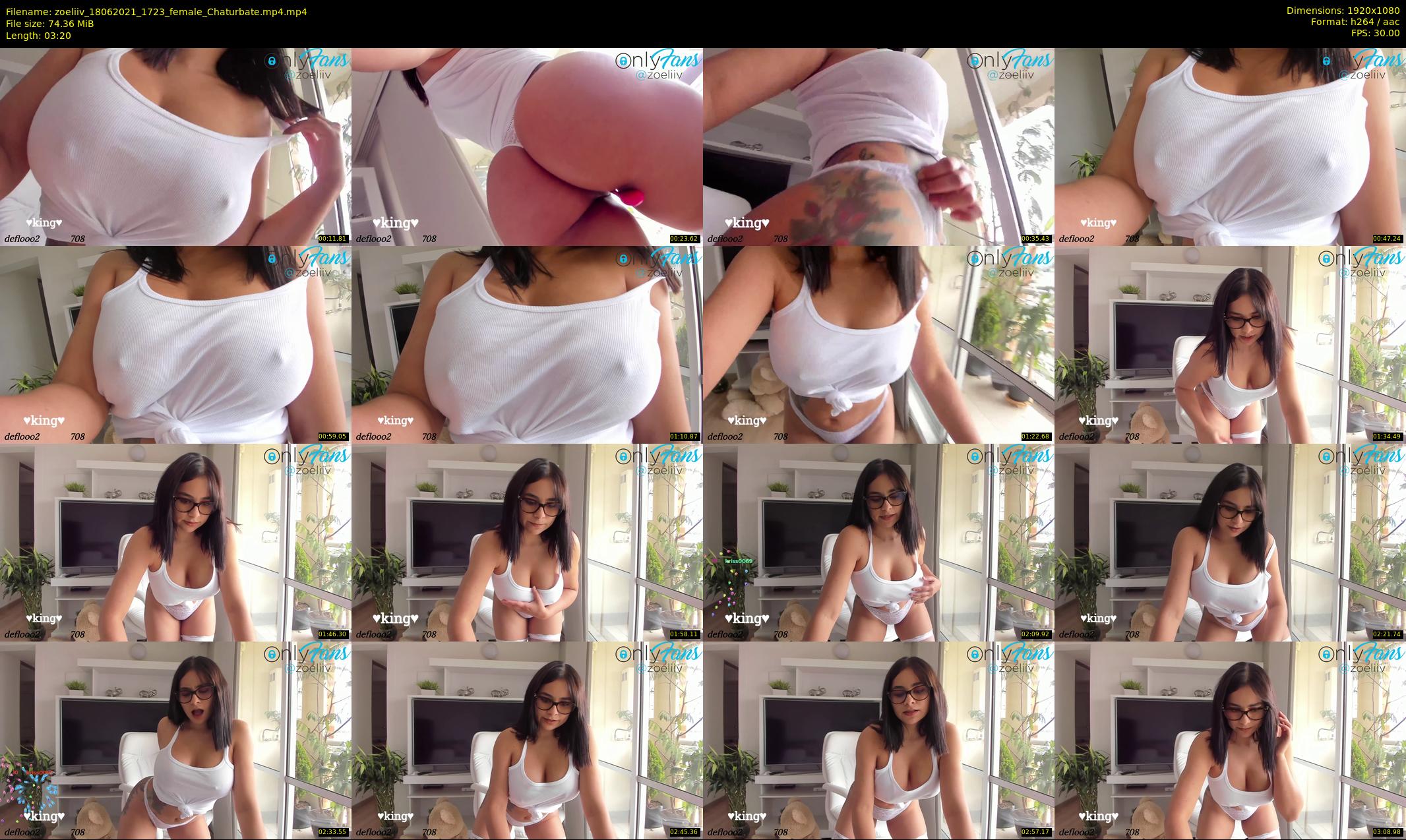 zoeliiv — 4 minute Chaturbate female cam show recording, 1080p, Jun 18, 2021