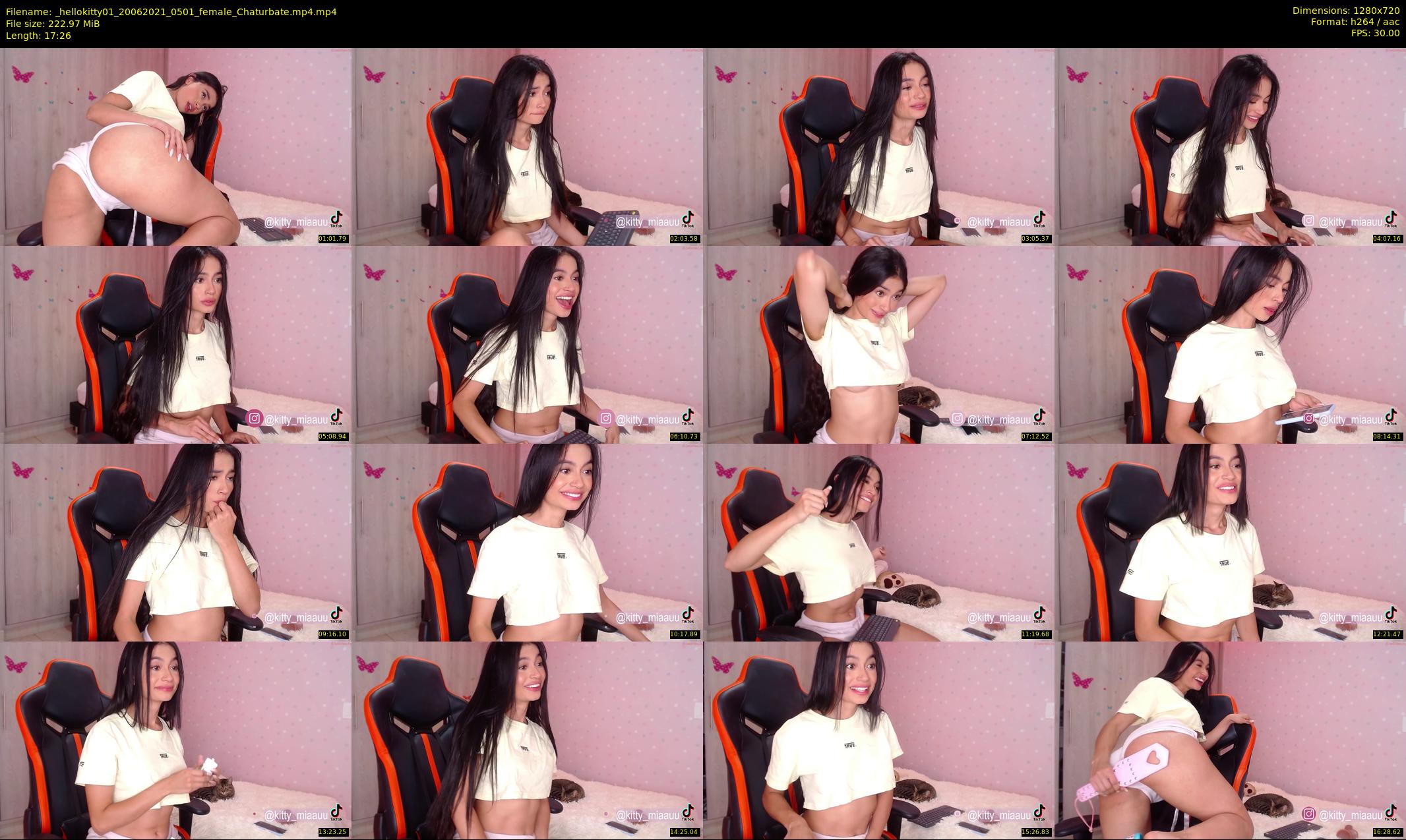 _hellokitty01 — 18 minute Chaturbate female cam show recording, 720p, Jun 20, 2021