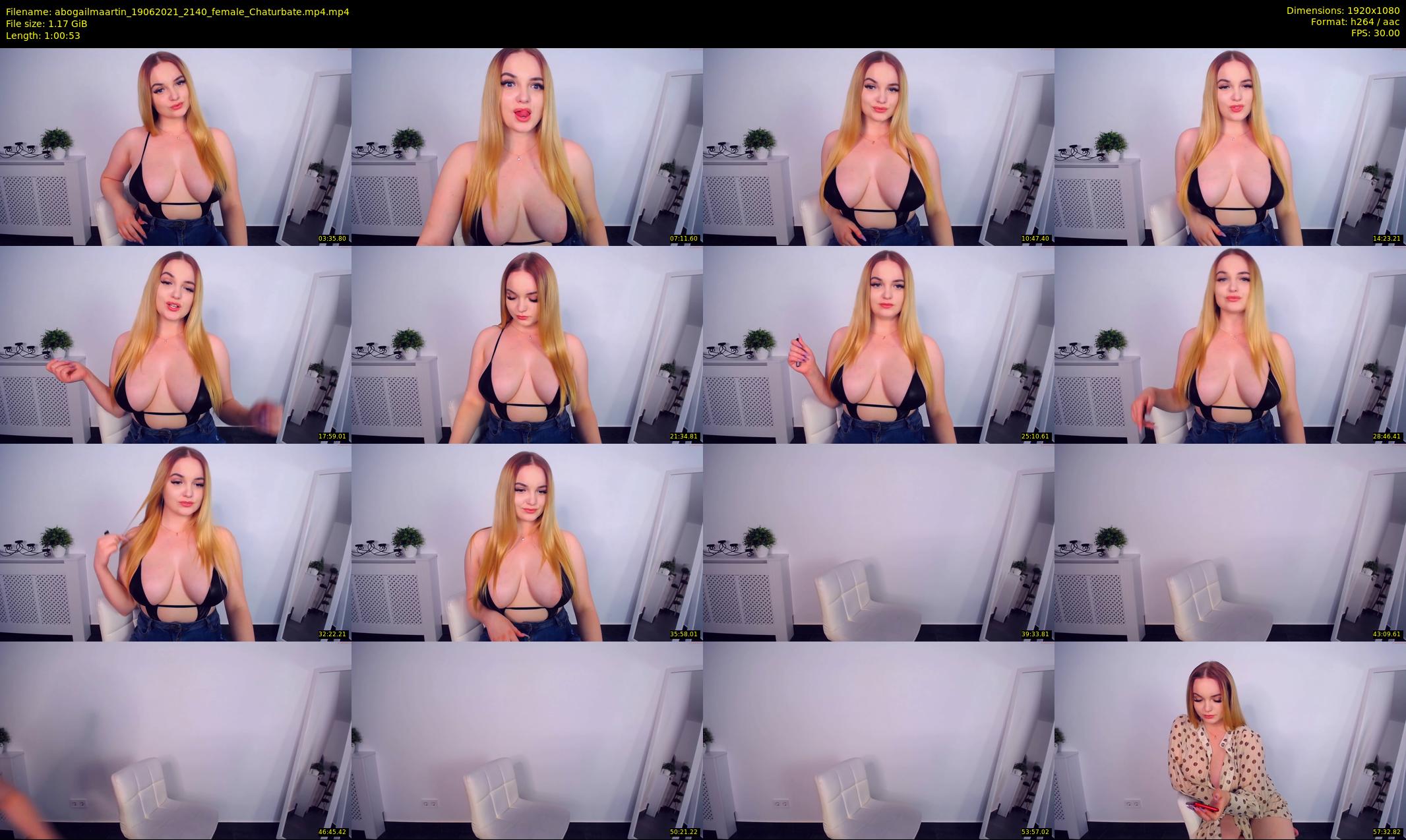 abogailmaartin — 61 minute Chaturbate female cam show recording, 1080p, Jun 19, 2021