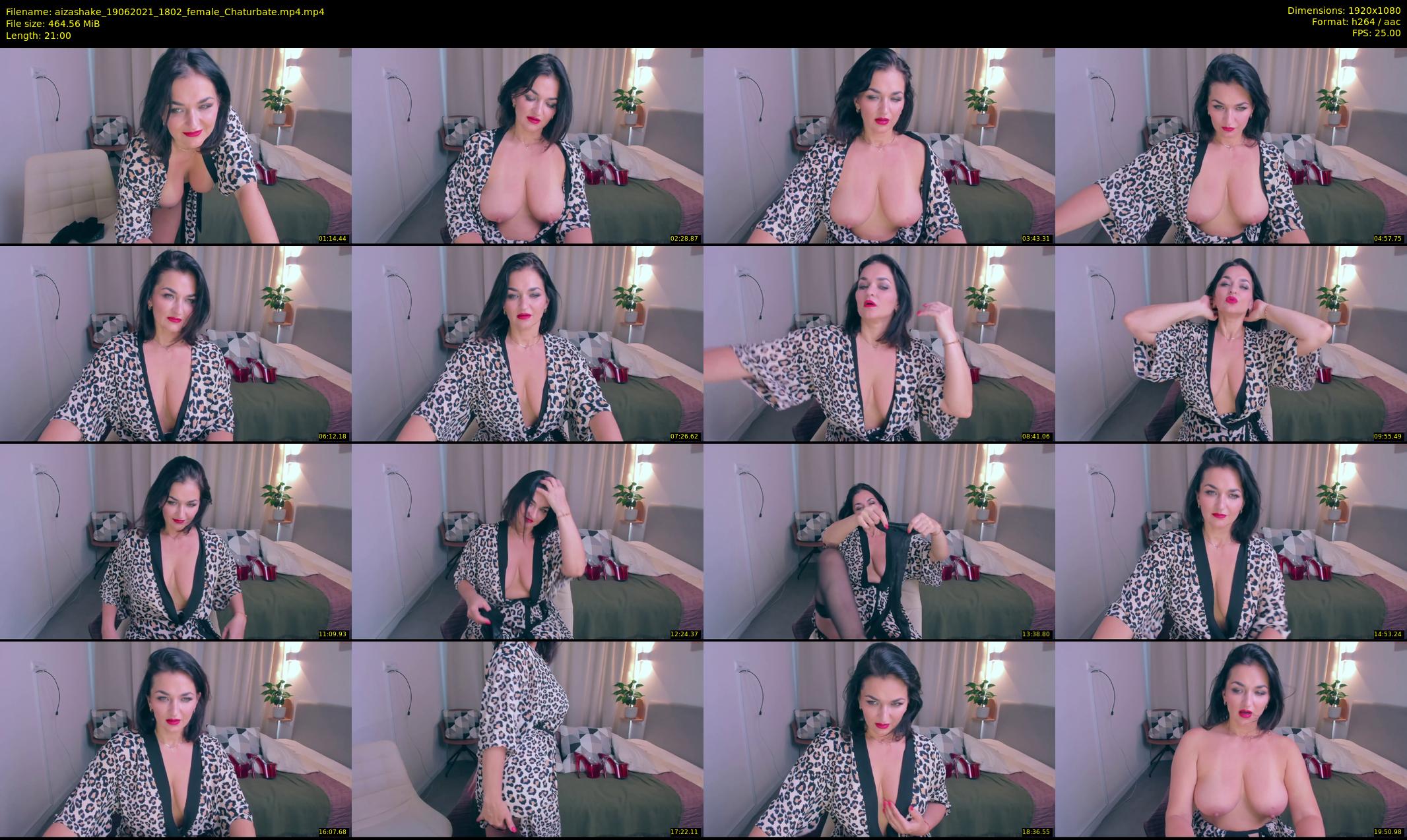 aizashake — 21 minute Chaturbate female cam show recording, 1080p, Jun 19, 2021