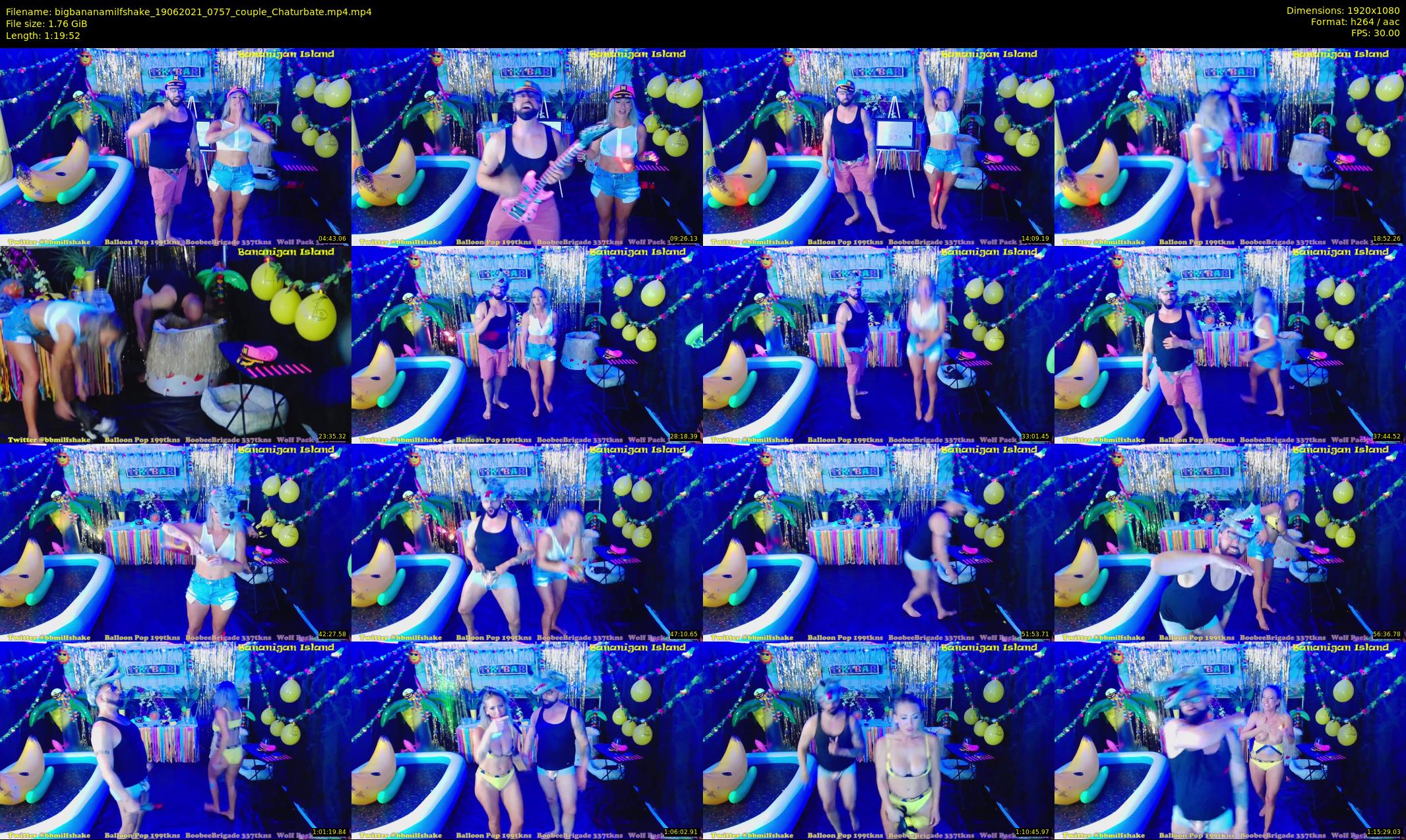 bigbananamilfshake — 80 minute Chaturbate couple cam show recording, 1080p, Jun 19, 2021