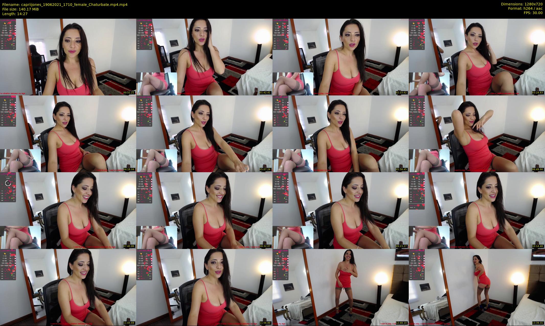 capriijones — 15 minute Chaturbate female cam show recording, 720p, Jun 19, 2021