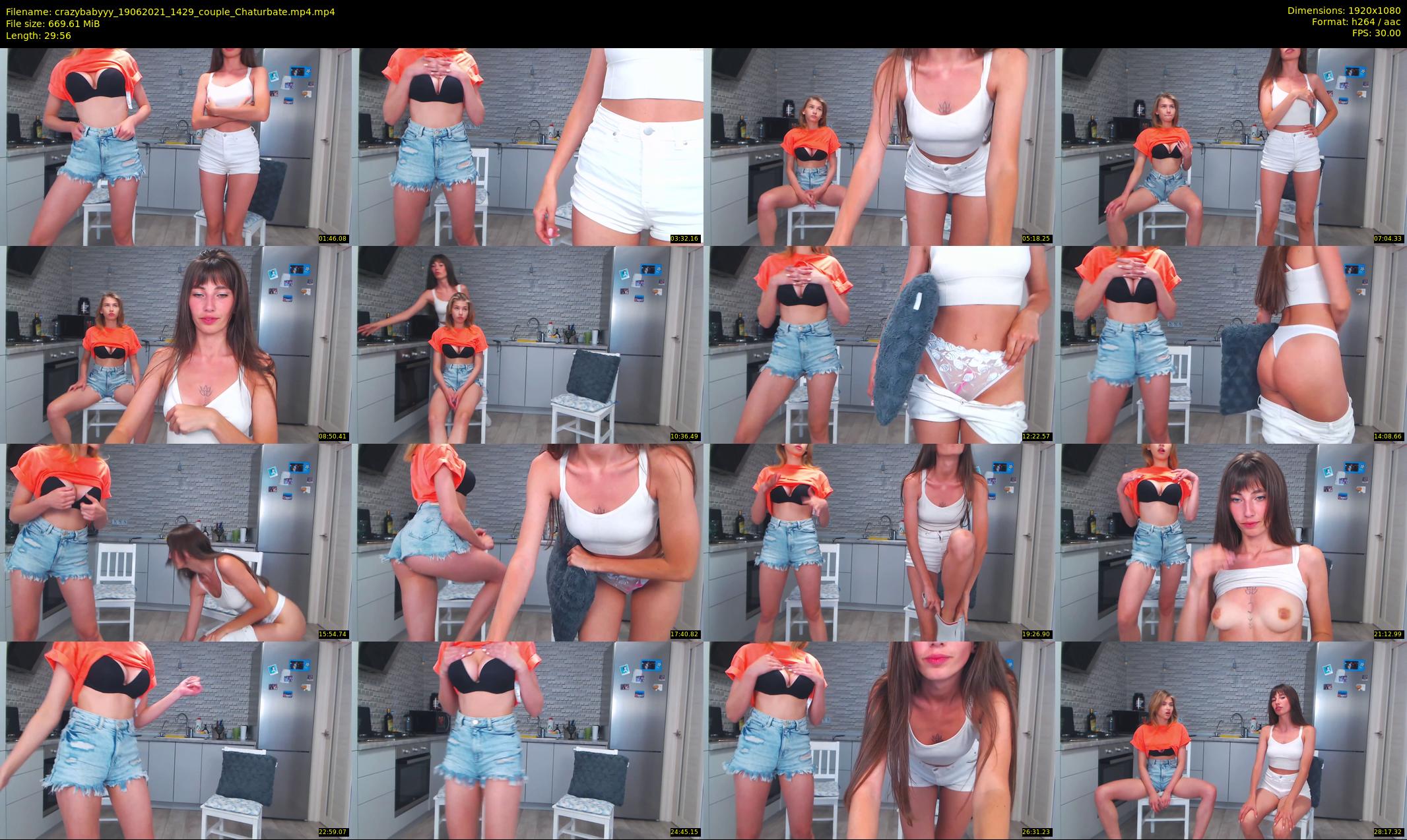 crazybabyyy — 30 minute Chaturbate couple cam show recording, 1080p, Jun 19, 2021