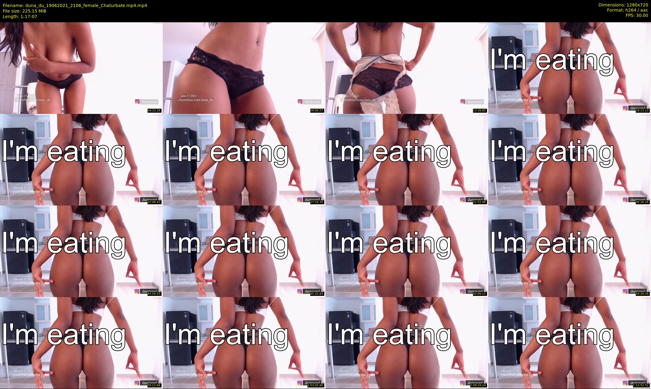 duna_du — 78 minute Chaturbate female cam show recording, 720p, Jun 19, 2021