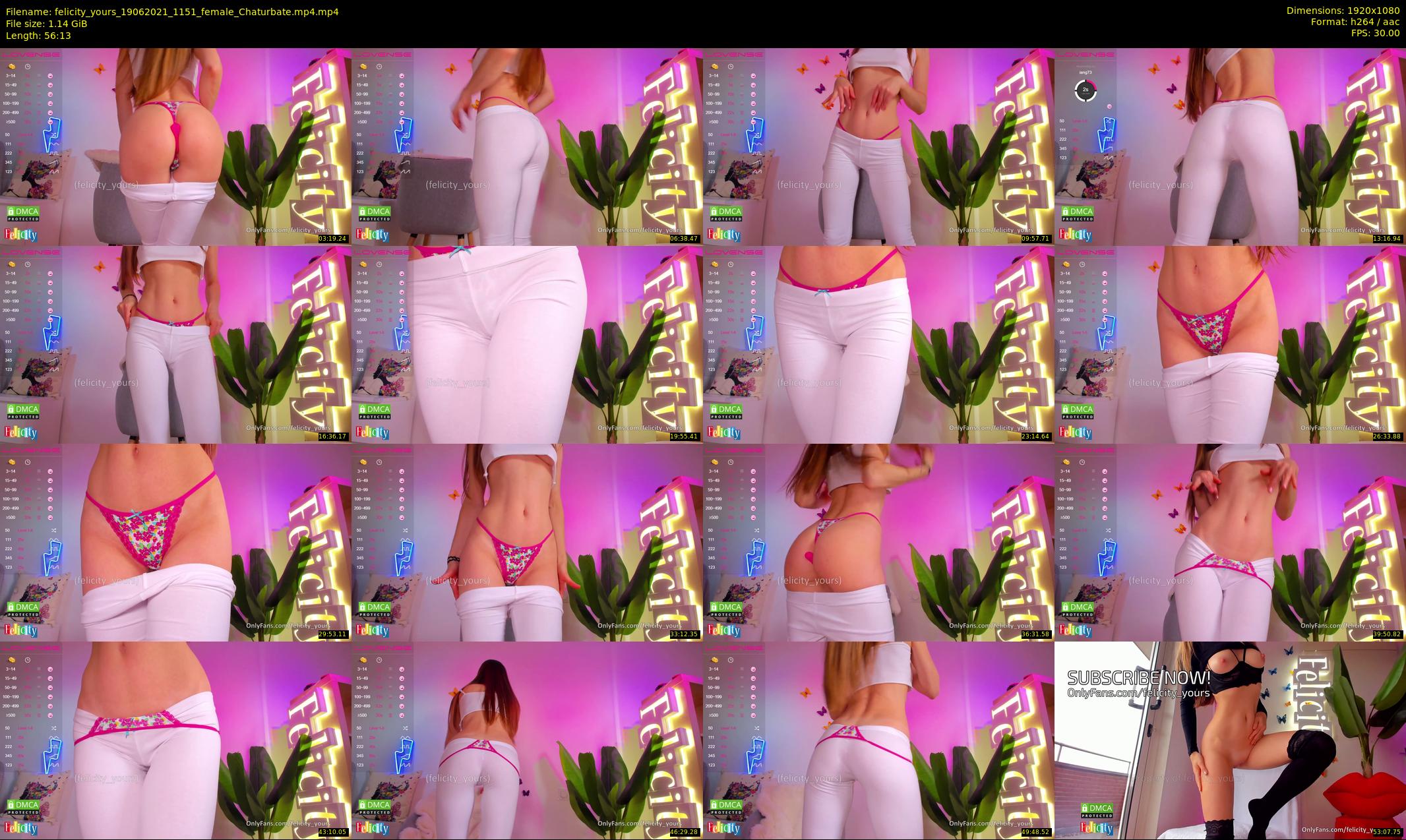 felicity_yours — 57 minute Chaturbate female cam show recording, 1080p, Jun 19, 2021