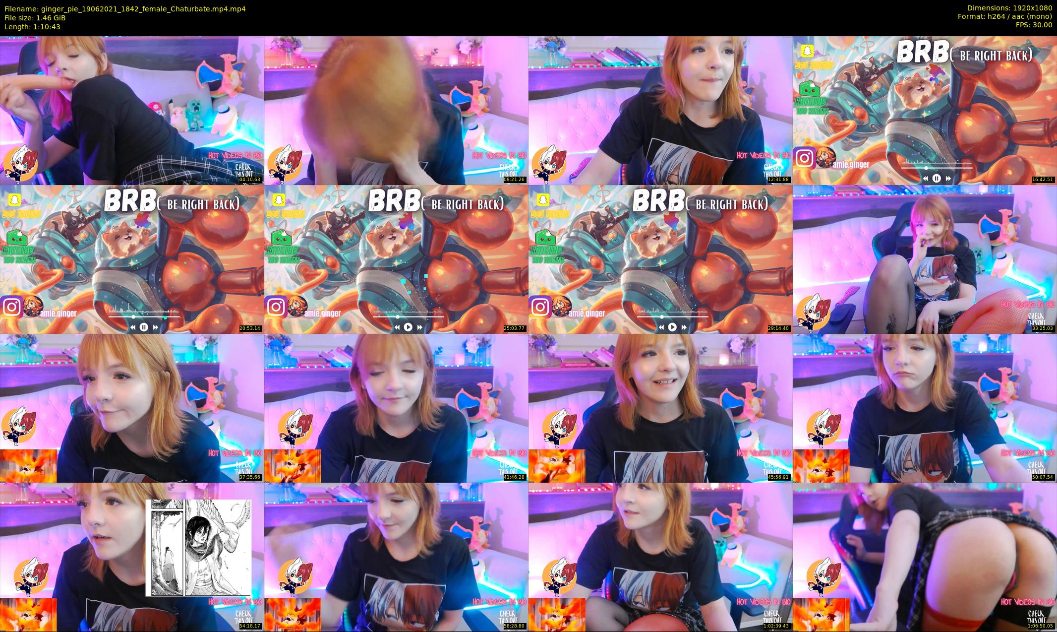 ginger_pie — 71 minute Chaturbate female cam show recording, 1080p, Jun 19, 2021