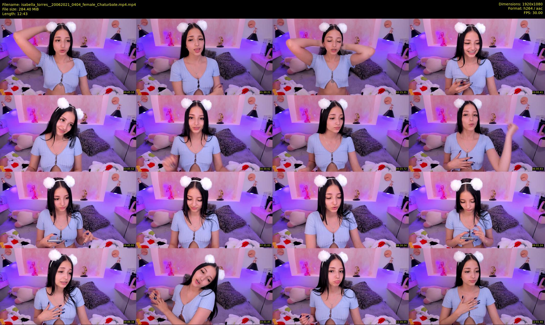 isabella_torres_ — 13 minute Chaturbate female cam show recording, 1080p, Jun 20, 2021