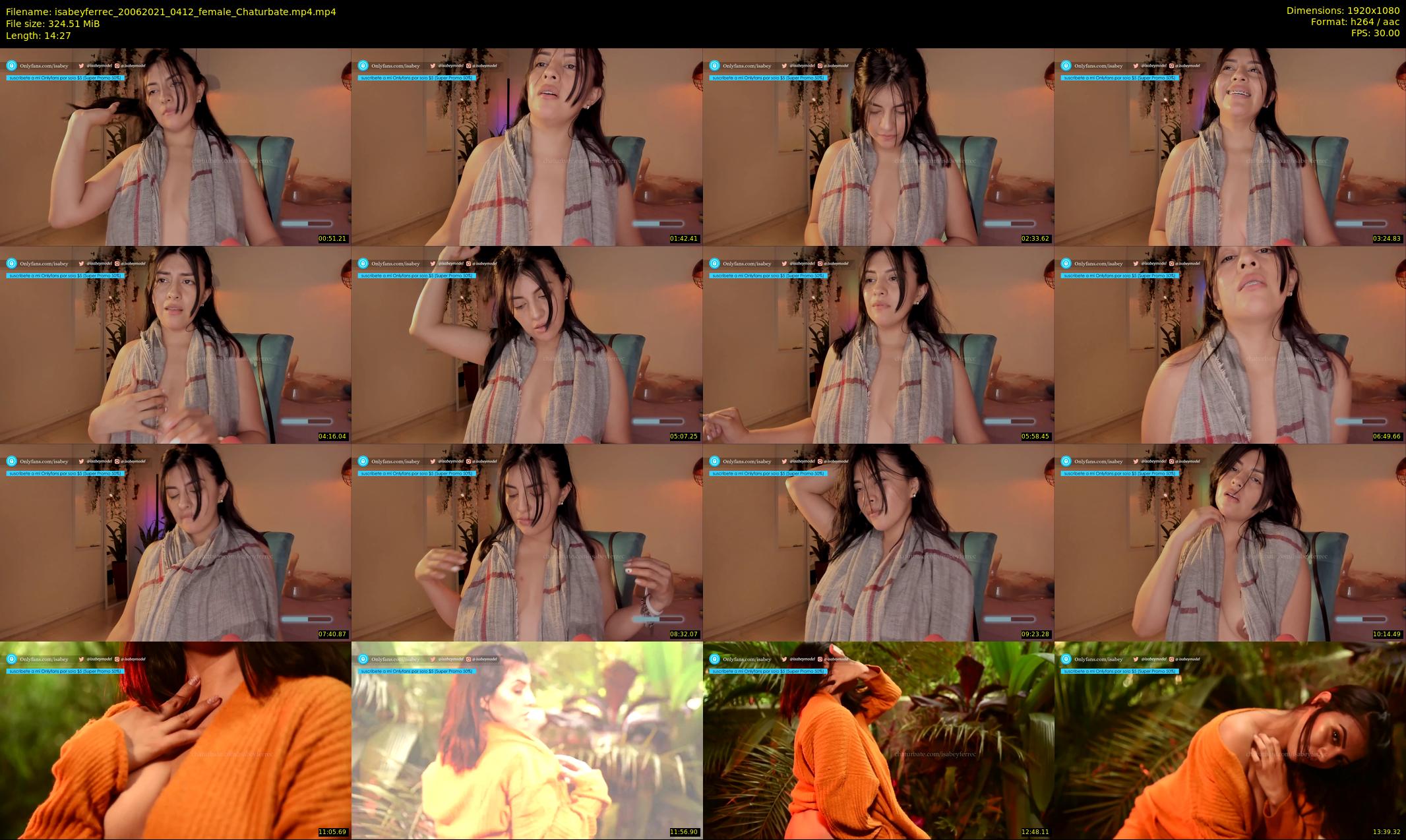 isabeyferrec — 15 minute Chaturbate female cam show recording, 1080p, Jun 20, 2021