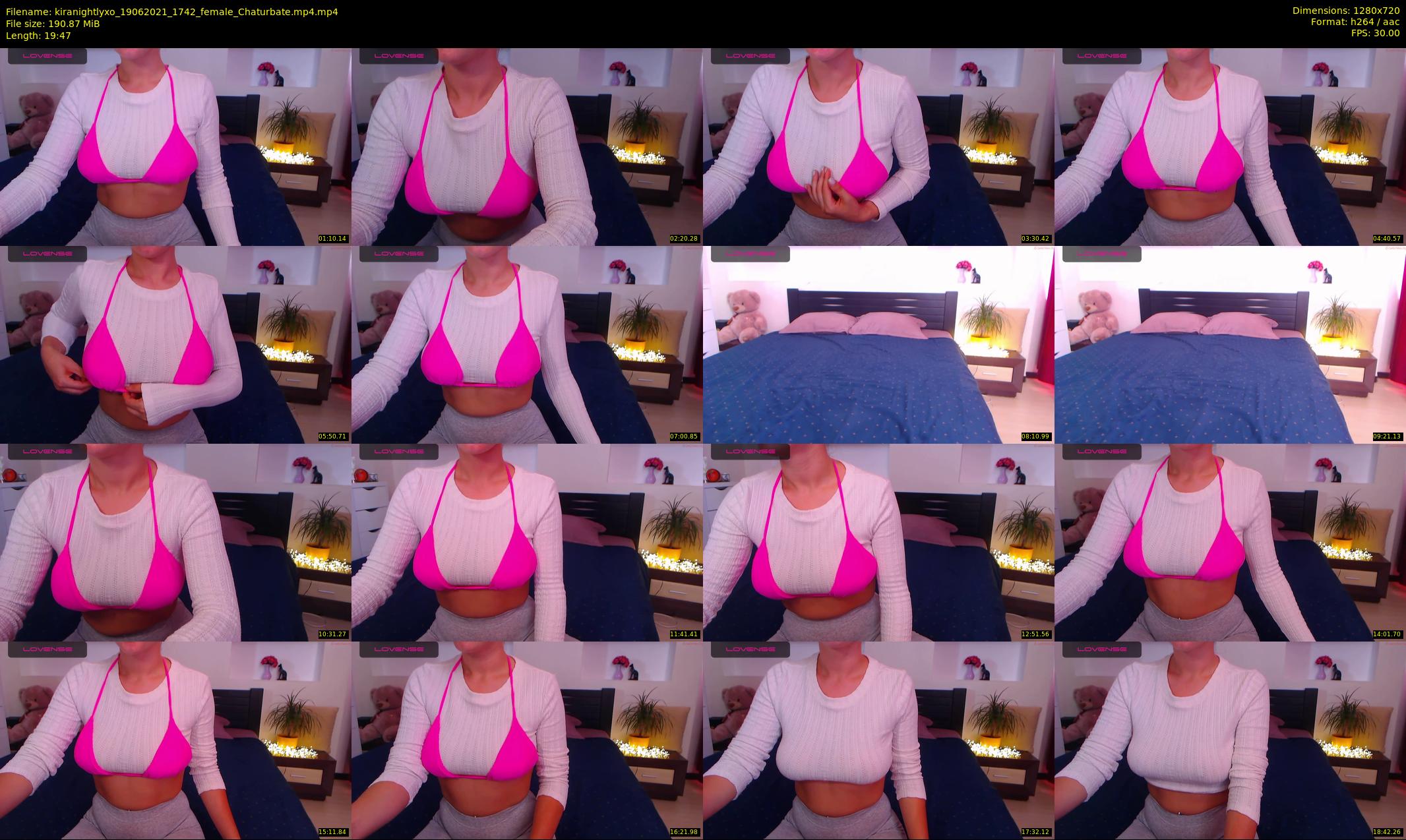 kiranightlyxo — 20 minute Chaturbate female cam show recording, 720p, Jun 19, 2021