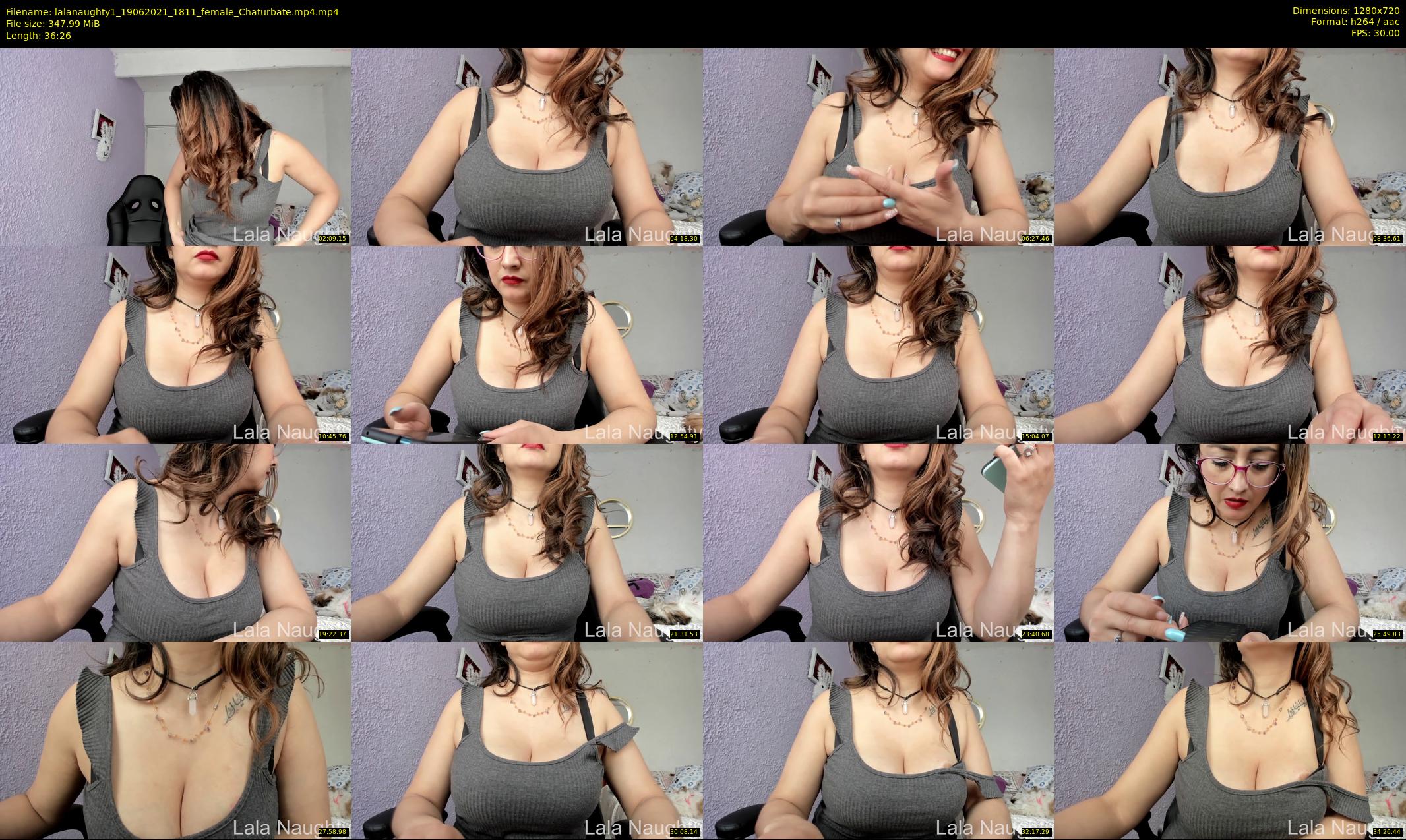 lalanaughty1 — 37 minute Chaturbate female cam show recording, 720p, Jun 19, 2021