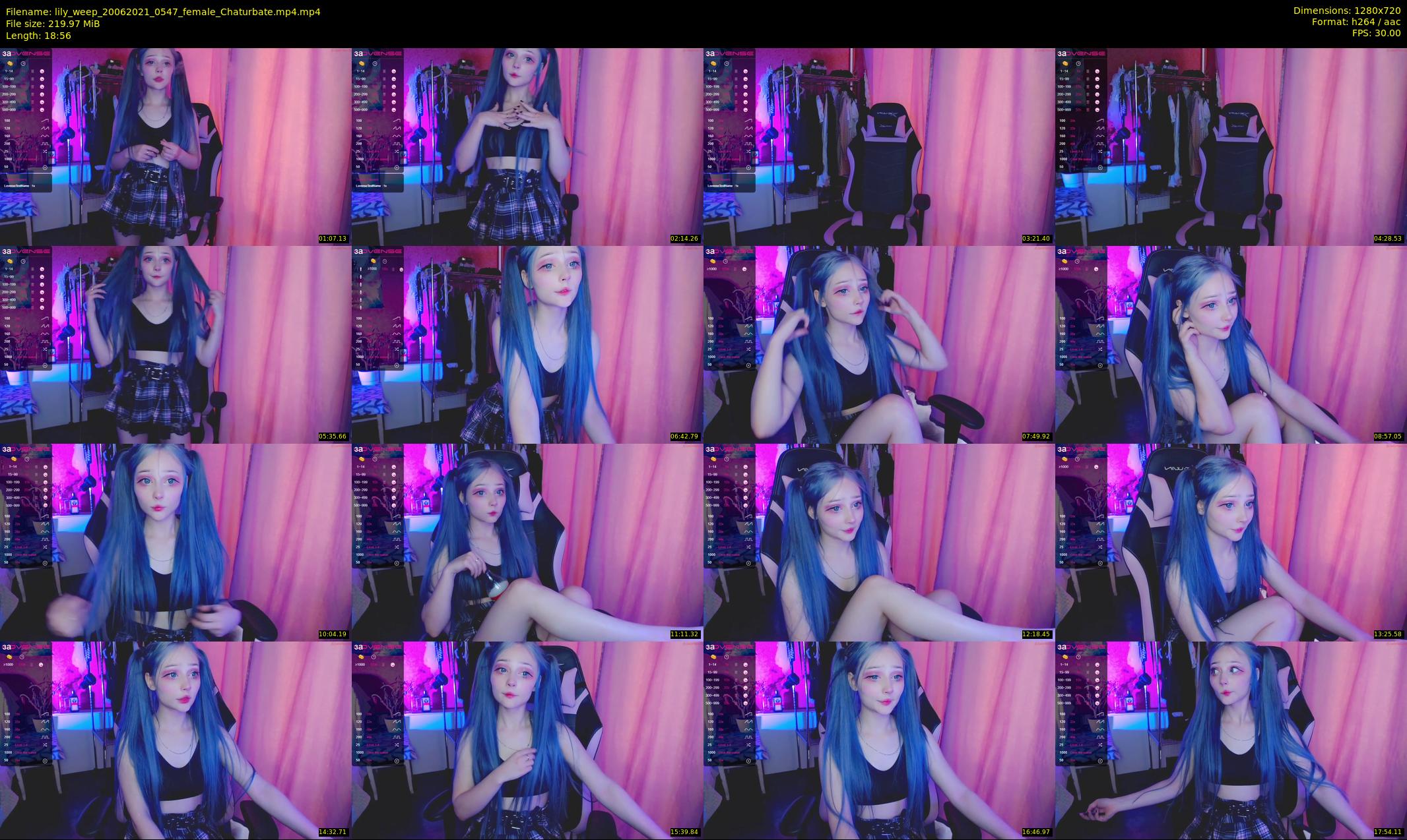 lily_weep — 19 minute Chaturbate female cam show recording, 720p, Jun 20, 2021