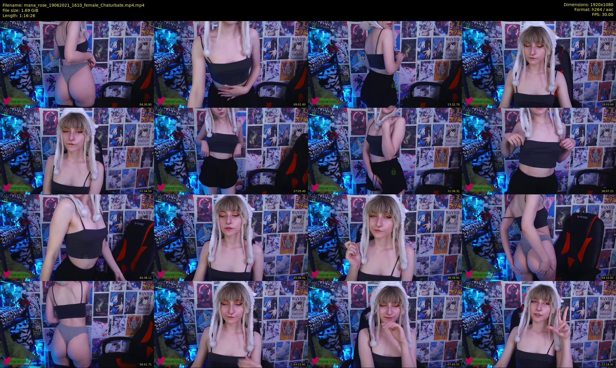 mana_rose — 77 minute Chaturbate female cam show recording, 1080p, Jun 19, 2021