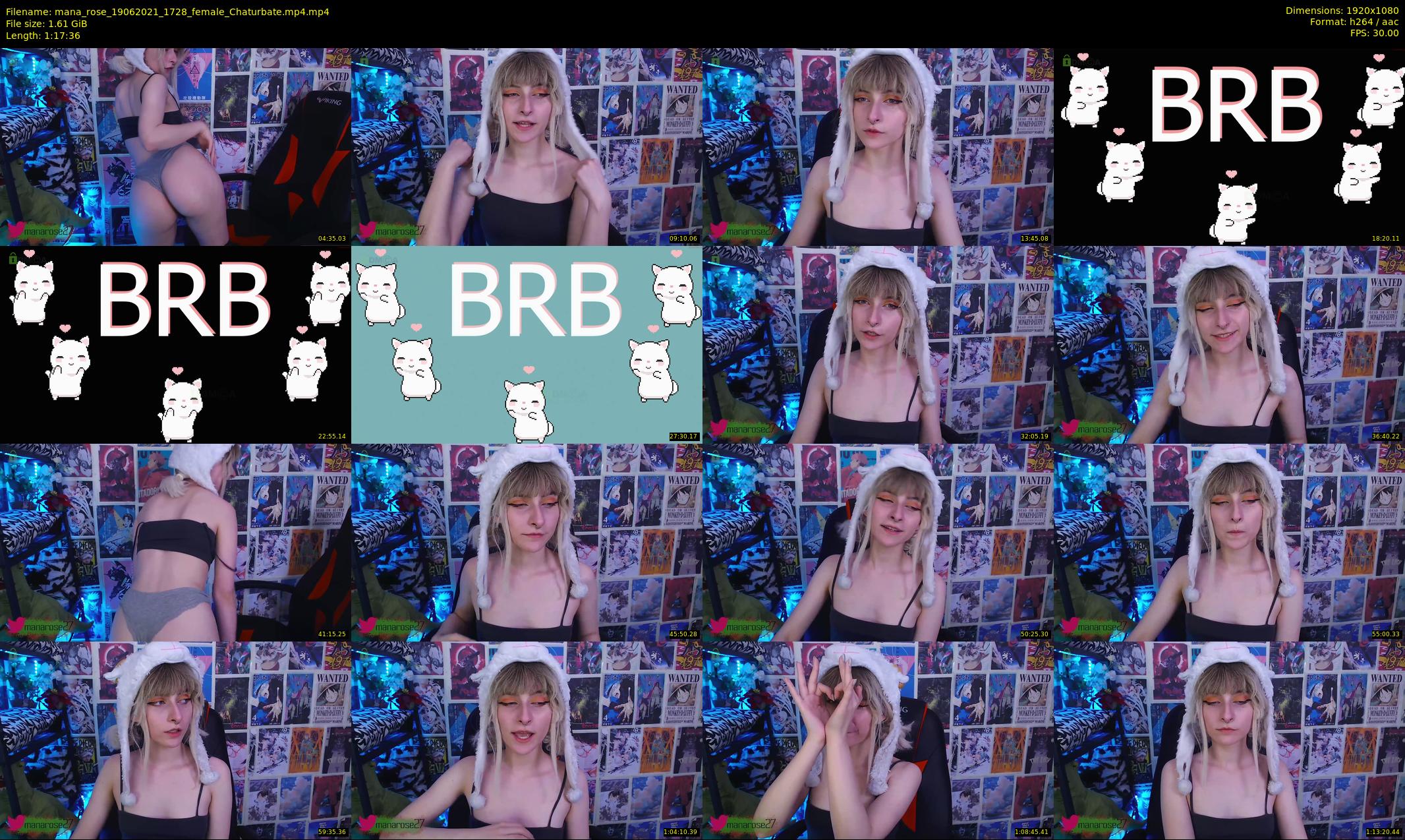 mana_rose — 78 minute Chaturbate female cam show recording, 1080p, Jun 19, 2021