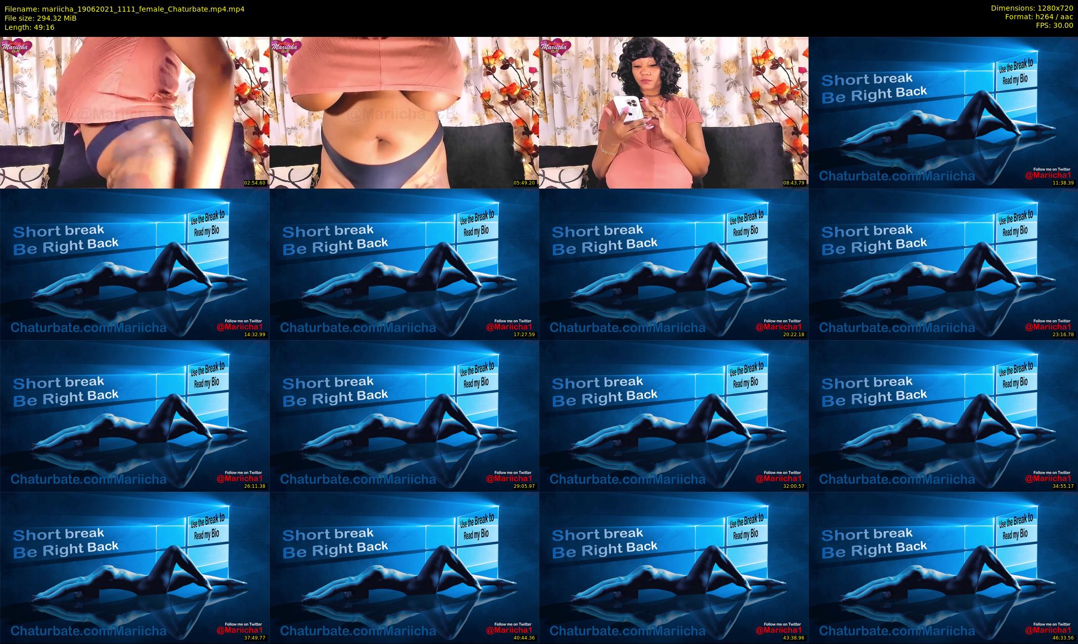 mariicha — 50 minute Chaturbate female cam show recording, 720p, Jun 19, 2021