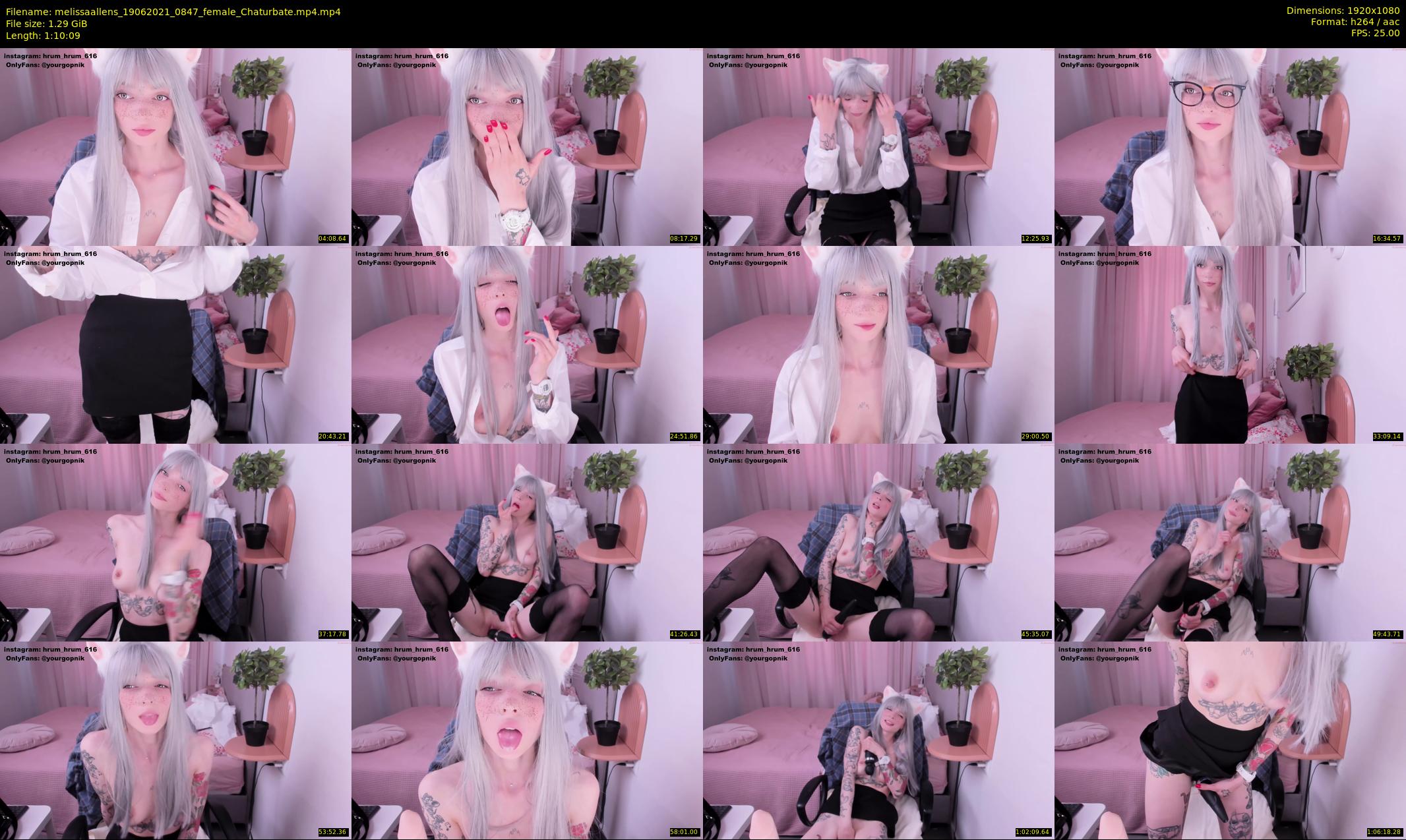 melissaallens — 71 minute Chaturbate female cam show recording, 1080p, Jun 19, 2021