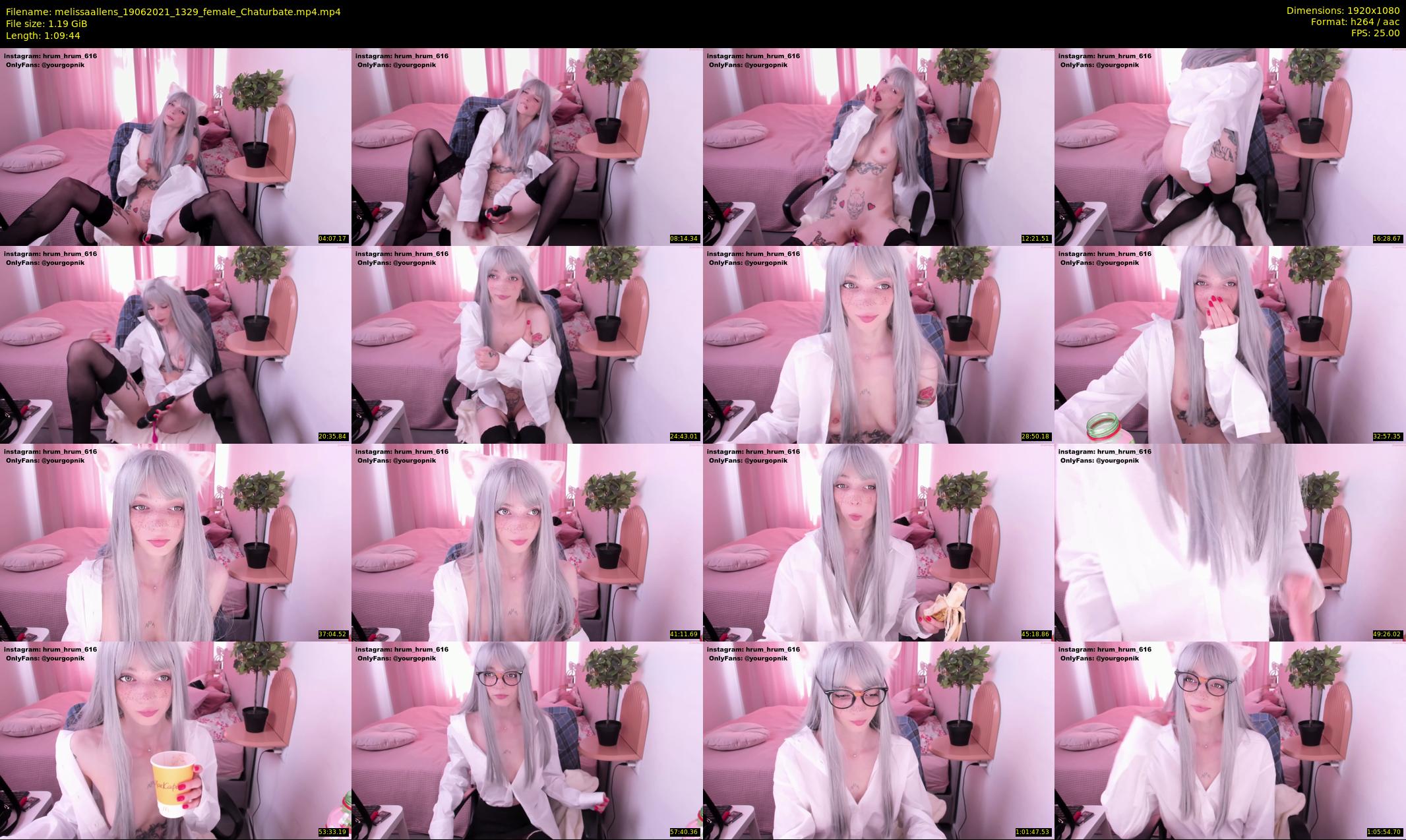 melissaallens — 70 minute Chaturbate female cam show recording, 1080p, Jun 19, 2021