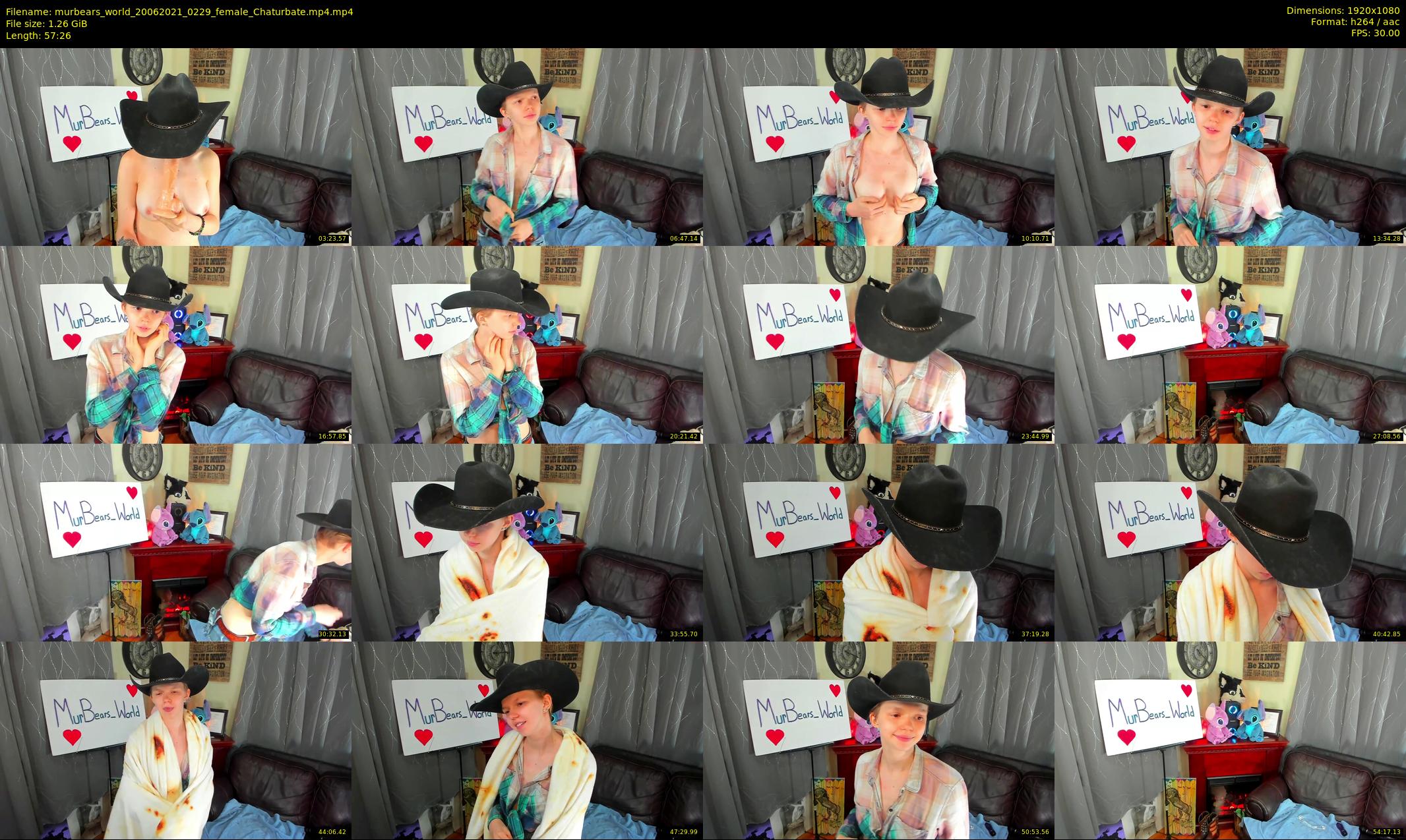 murbears_world — 58 minute Chaturbate female cam show recording, 1080p, Jun 20, 2021
