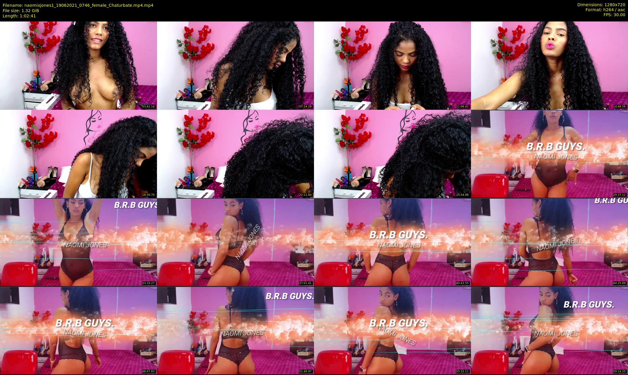 naomixjones1 — 63 minute Chaturbate female cam show recording, 720p, Jun 19, 2021