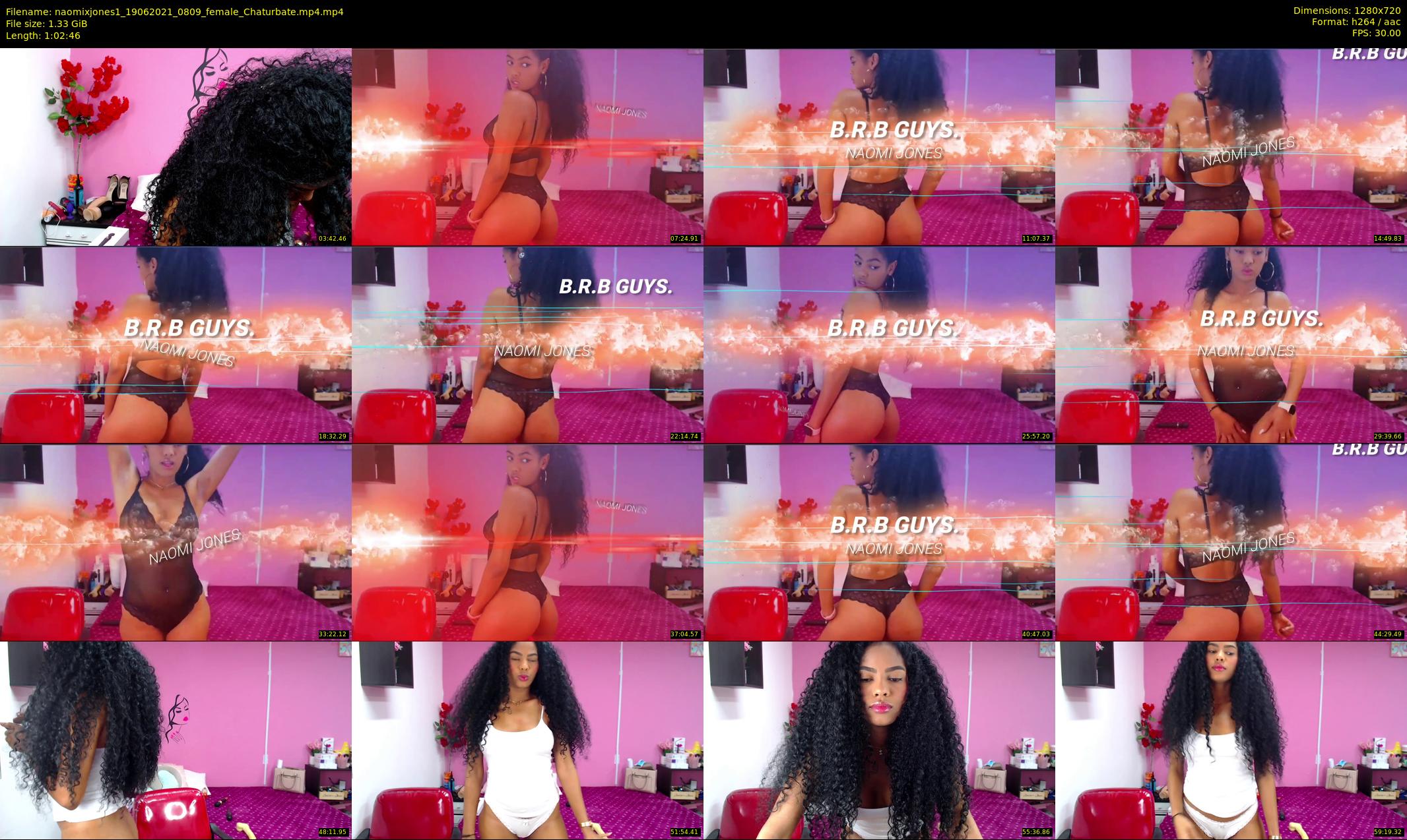naomixjones1 — 63 minute Chaturbate female cam show recording, 720p, Jun 19, 2021