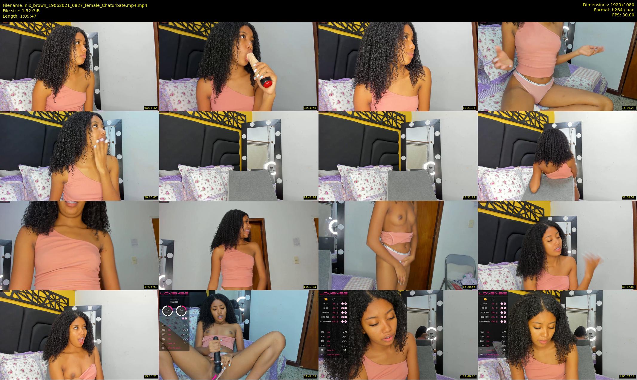 nix_brown — 70 minute Chaturbate female cam show recording, 1080p, Jun 19, 2021