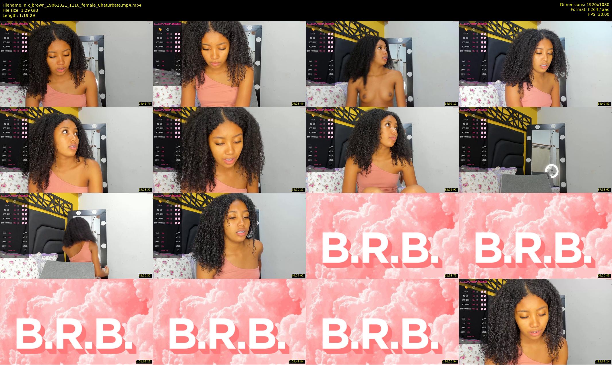 nix_brown — 80 minute Chaturbate female cam show recording, 1080p, Jun 19, 2021