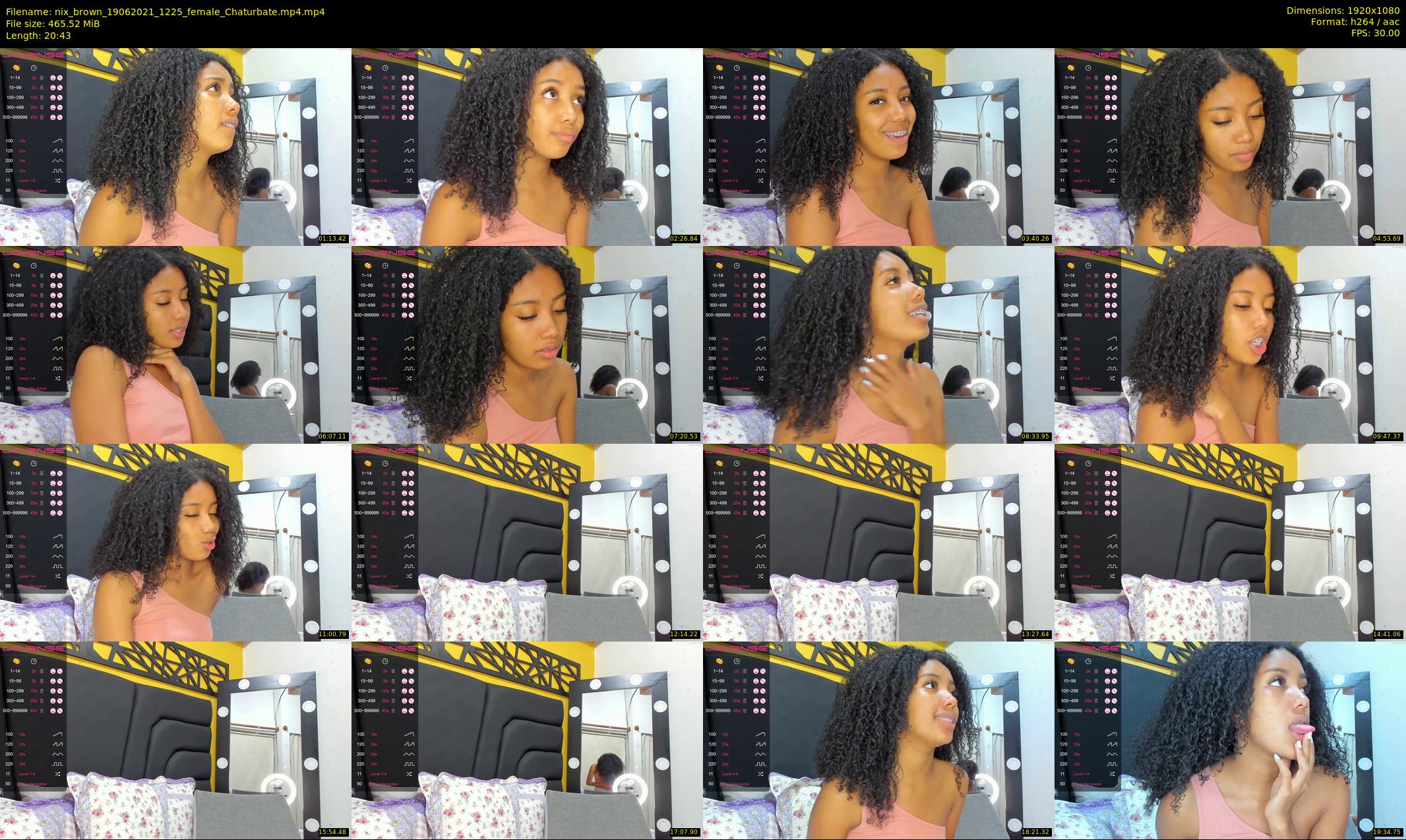 nix_brown — 21 minute Chaturbate female cam show recording, 1080p, Jun 19, 2021