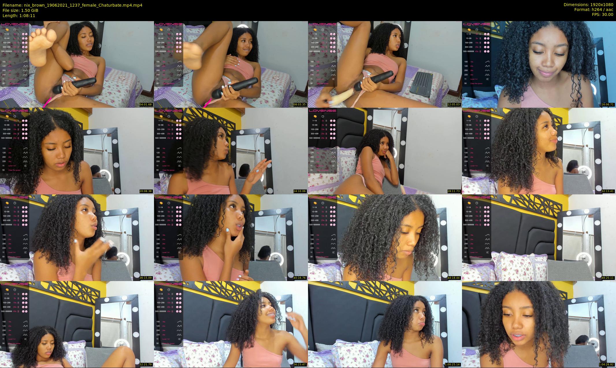 nix_brown — 69 minute Chaturbate female cam show recording, 1080p, Jun 19, 2021