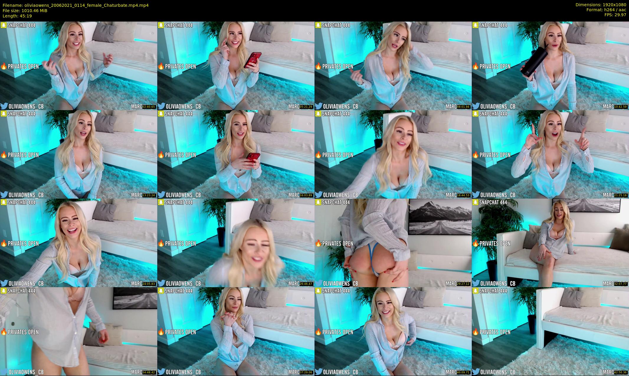 oliviaowens — 46 minute Chaturbate female cam show recording, 1080p, Jun 20, 2021