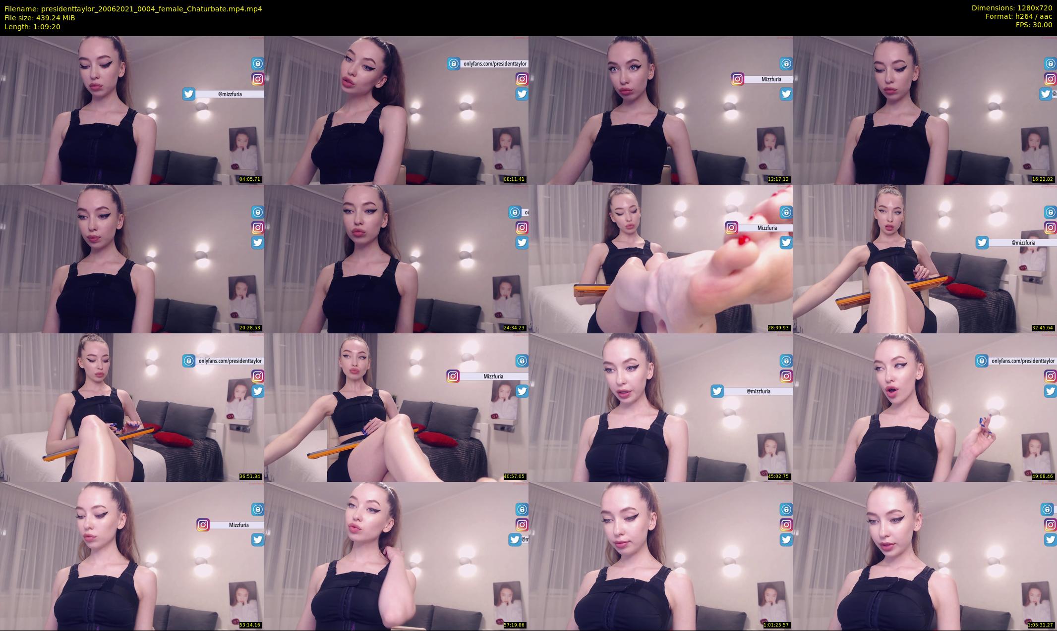 presidenttaylor — 70 minute Chaturbate female cam show recording, 720p, Jun 20, 2021